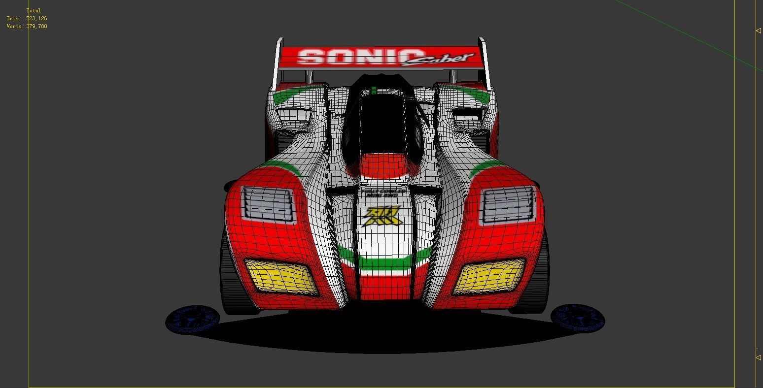 3DMAX2018 4WD CAR racing 3D model-YSZS 3D model_10