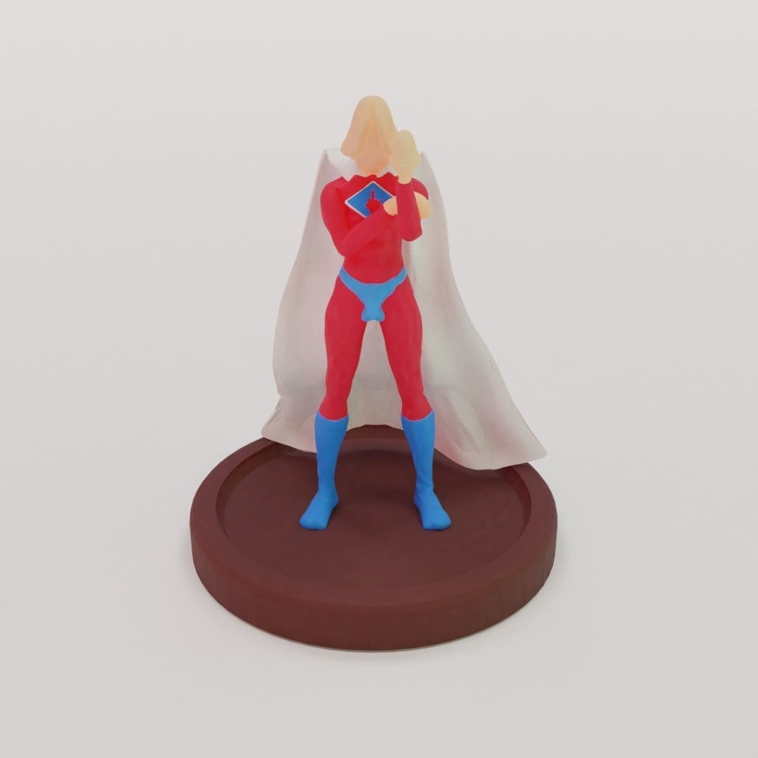 DICKMAN SUPERHERO 3D model 3D printable | CGTrader