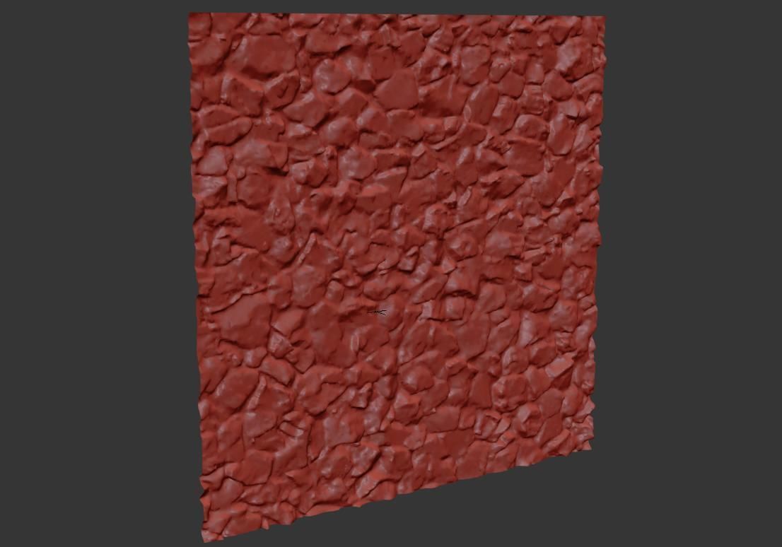 Ultra realistic Decorative stone wall geometry 5 3D model_5