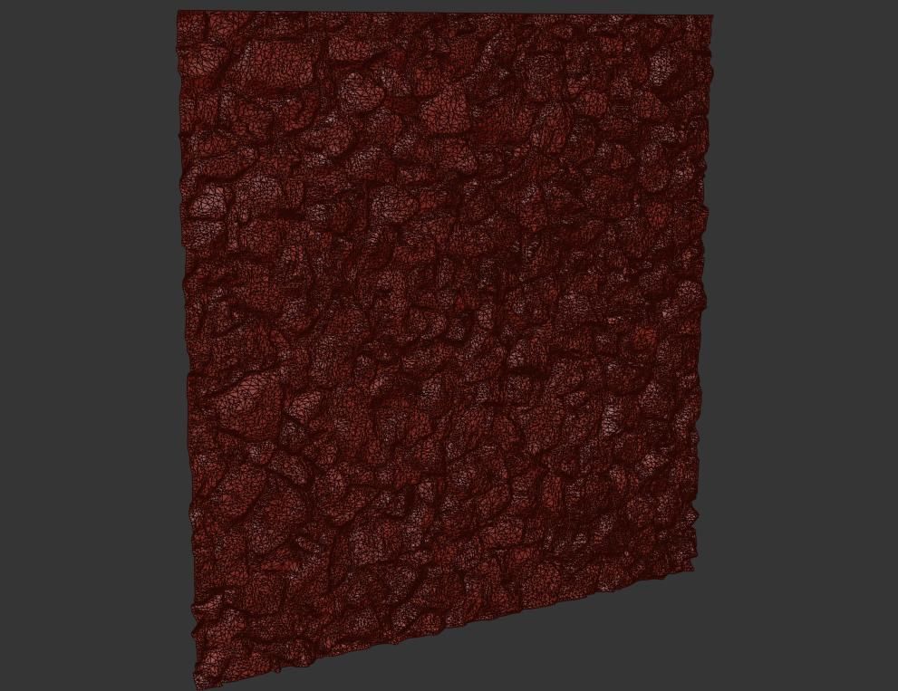 Ultra realistic Decorative stone wall geometry 5 3D model_6