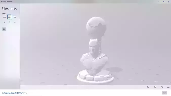 Batman Tall 3D Print Lamp 