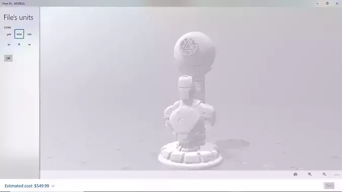 Iron Man Tall 3D Print Lamp 