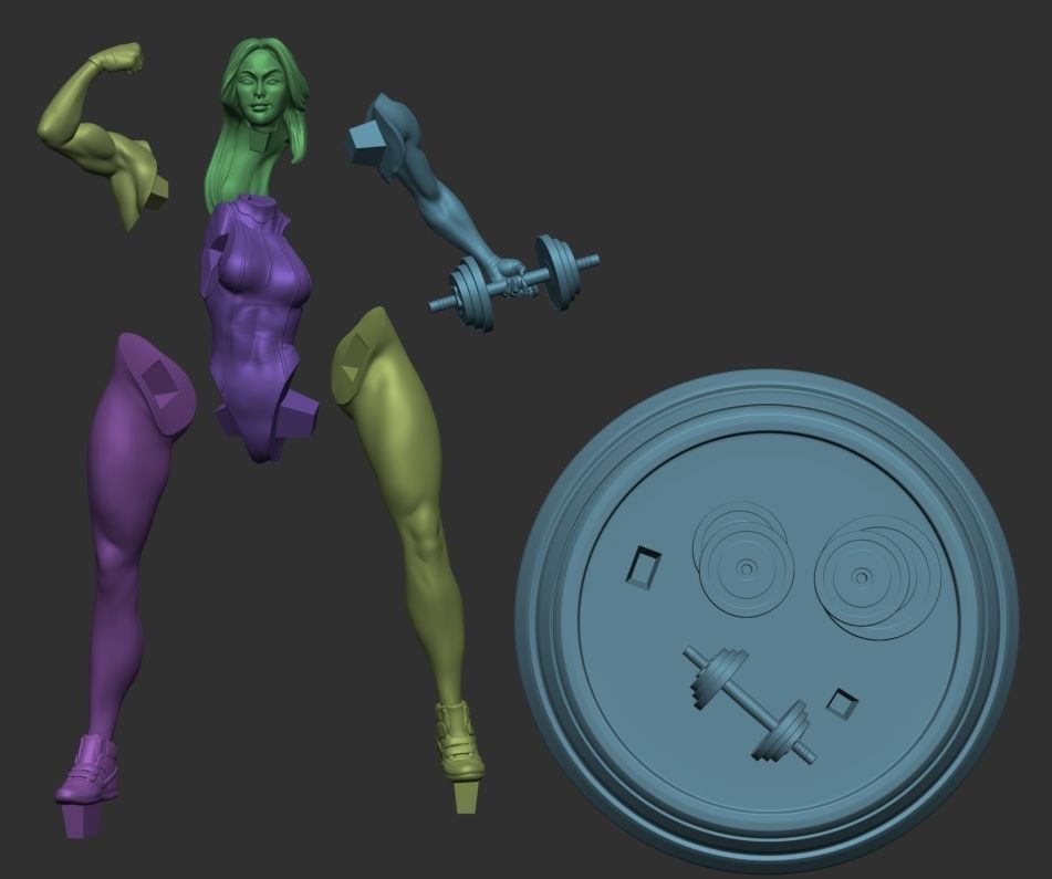SHE HULK ART 3D print model_3