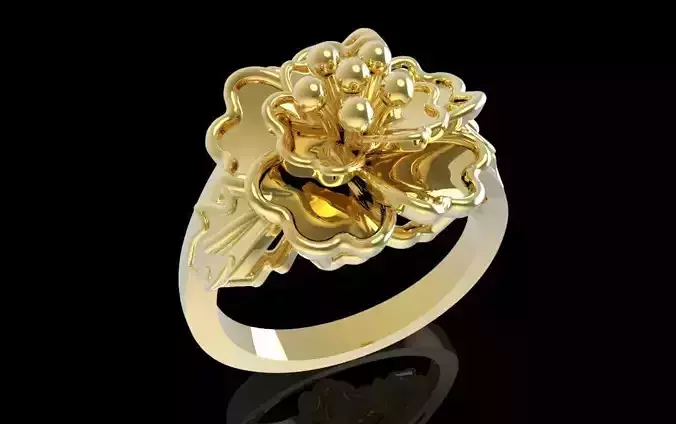 Luxury Floral Bloom Women Ring High Jewelry 620