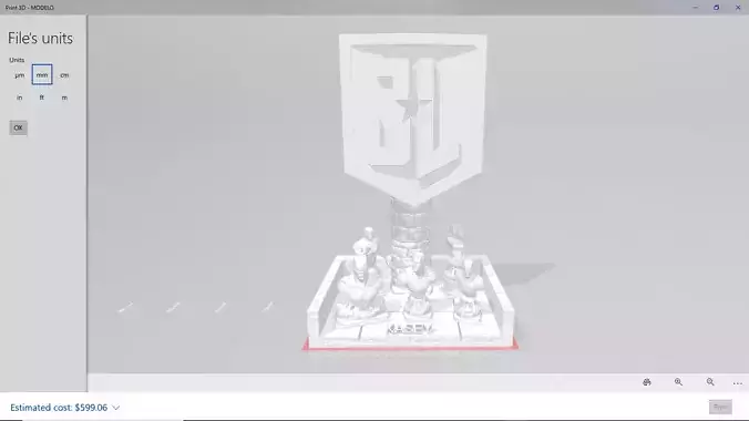 Justice League 3D Print Lamp With Name