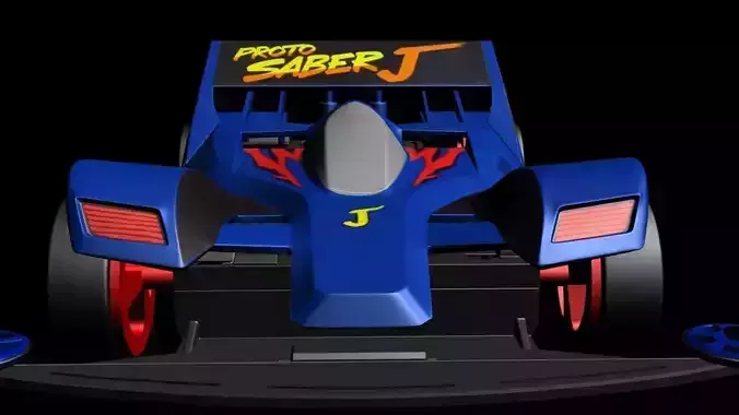 3DMAX2018 4WD CAR racing 3D model-SYZS