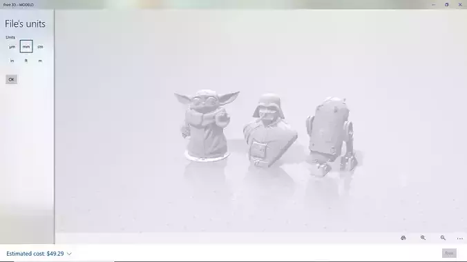 StarWars Set of 3 Magnets 3D Print