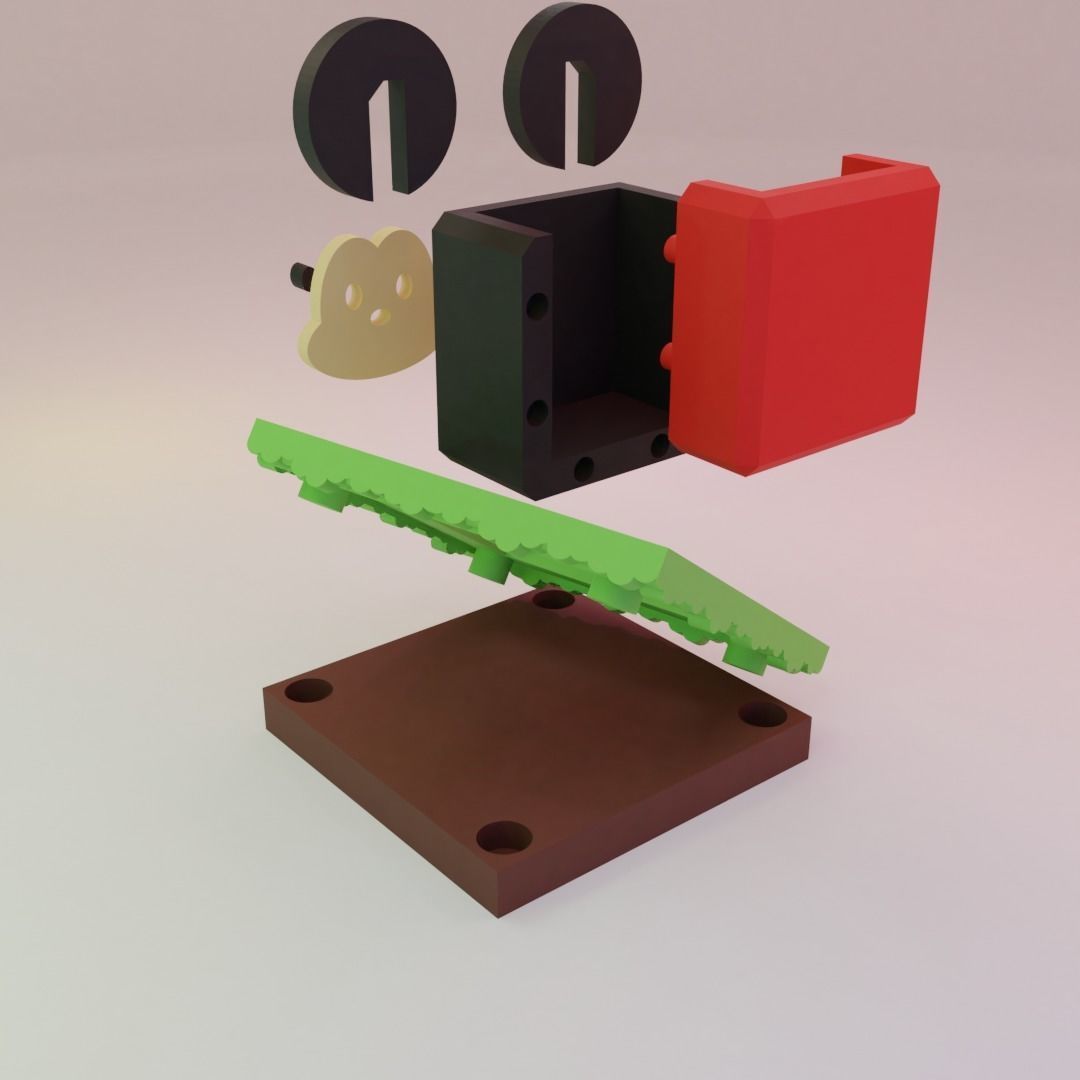 TSUM TSUM PLANTER BOX MICKEY 3D print model_2