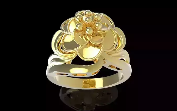 Floral Bloom Cocktail Ring for Women Jewelry  627