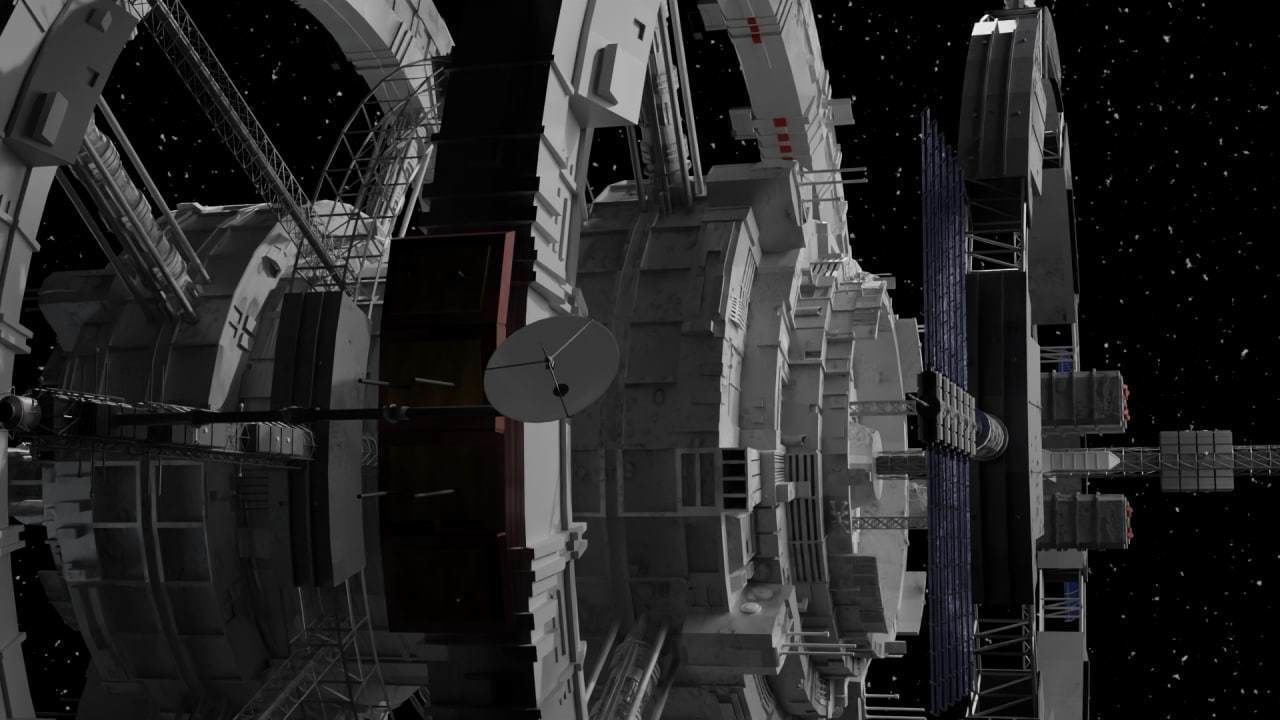 Spaceship futuristic 3D model_10