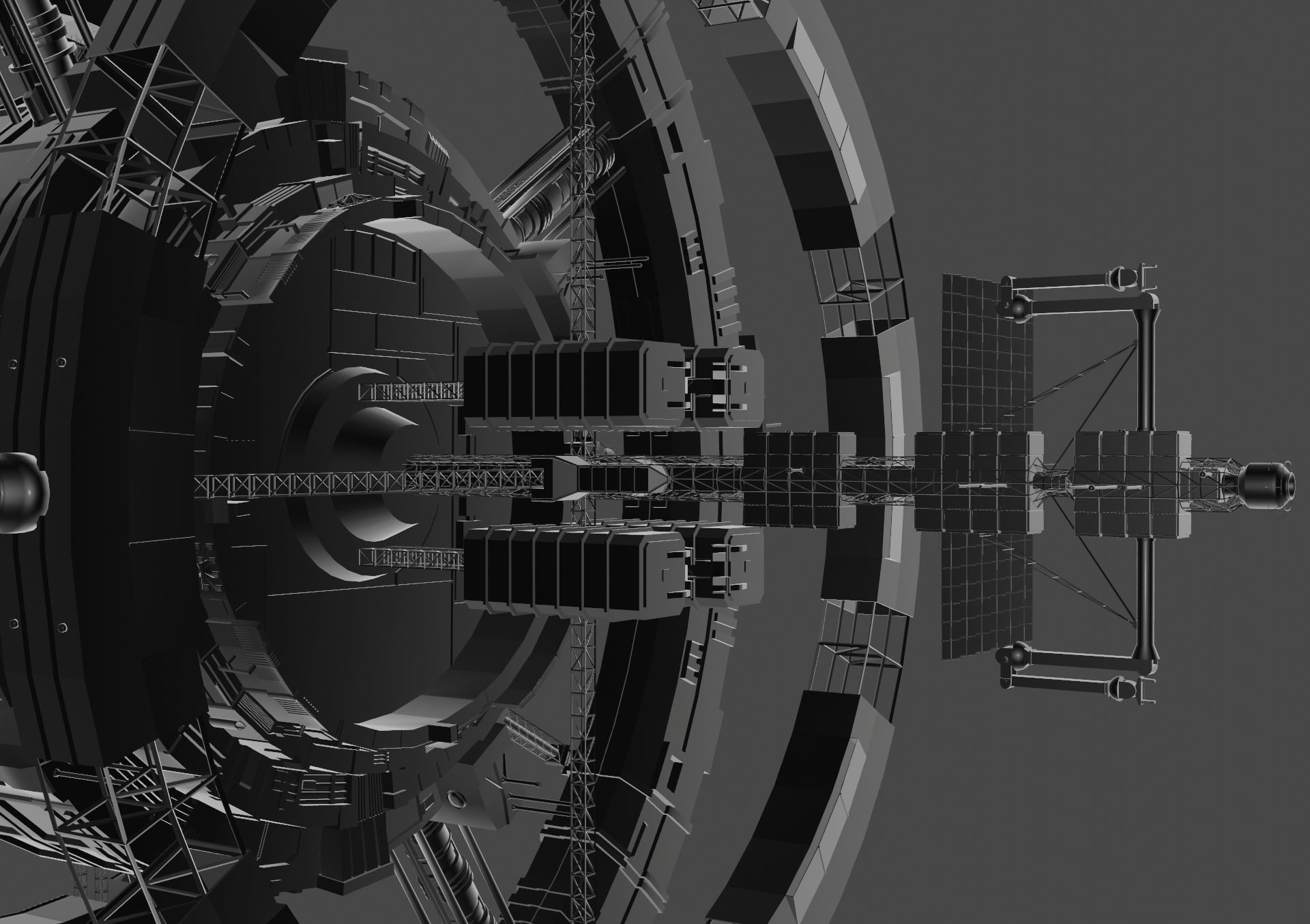 Spaceship futuristic 3D model_14