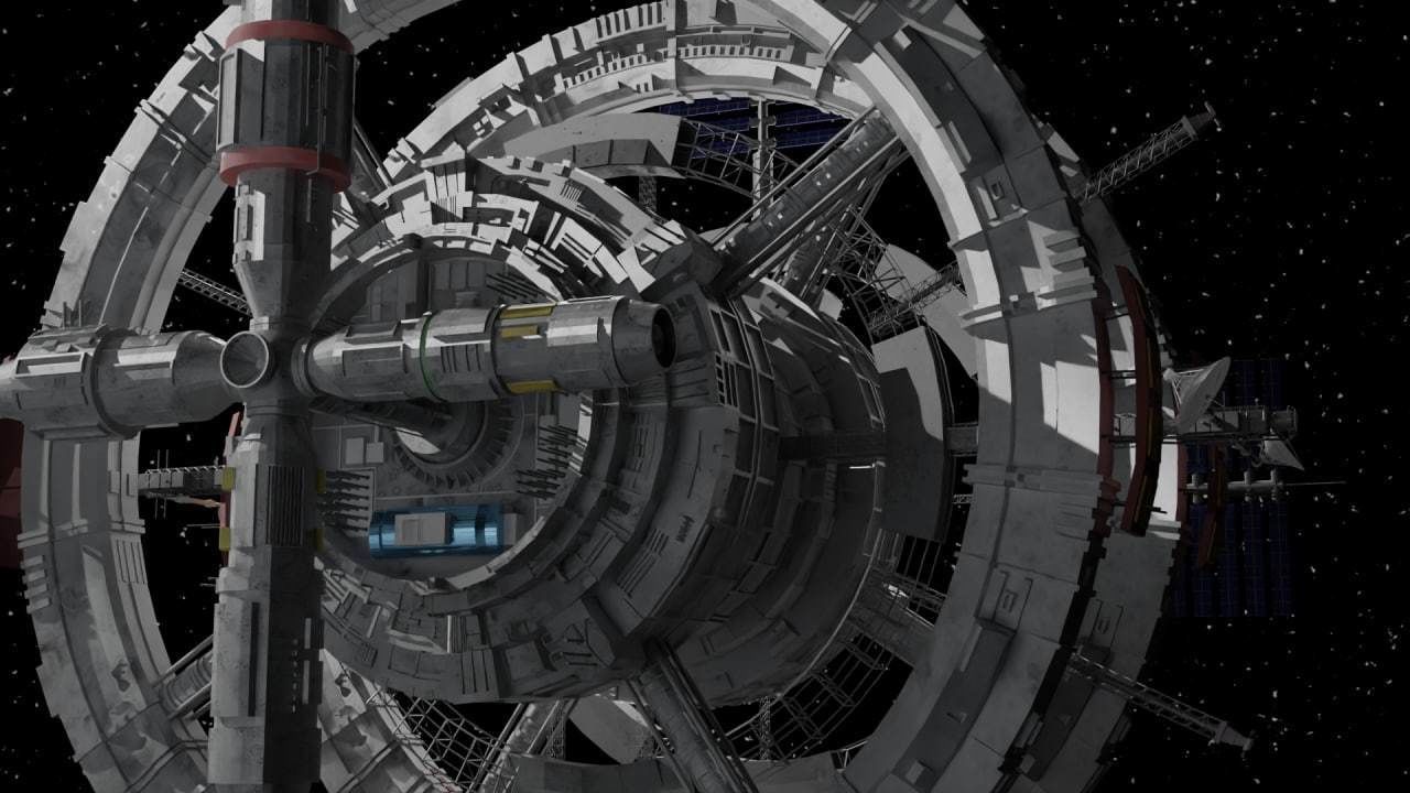 Spaceship futuristic 3D model_9