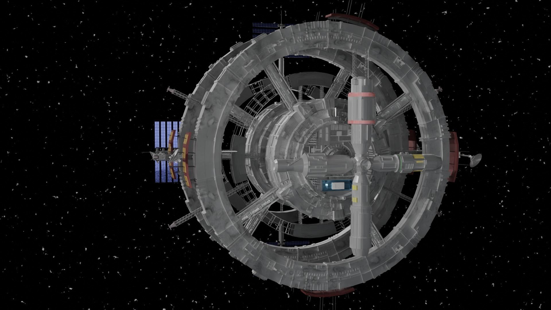 Spaceship futuristic 3D model_4