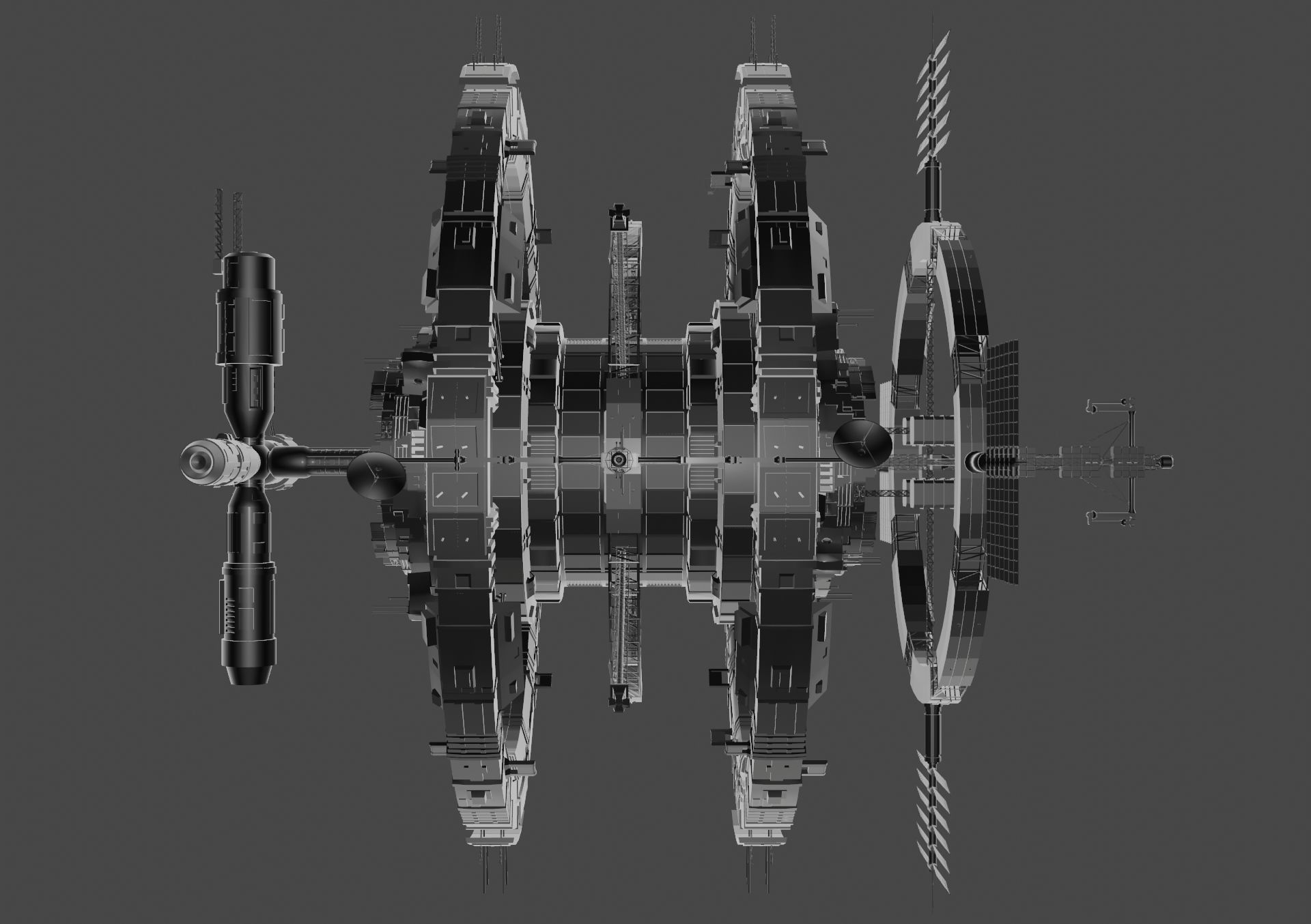 Spaceship futuristic 3D model_13