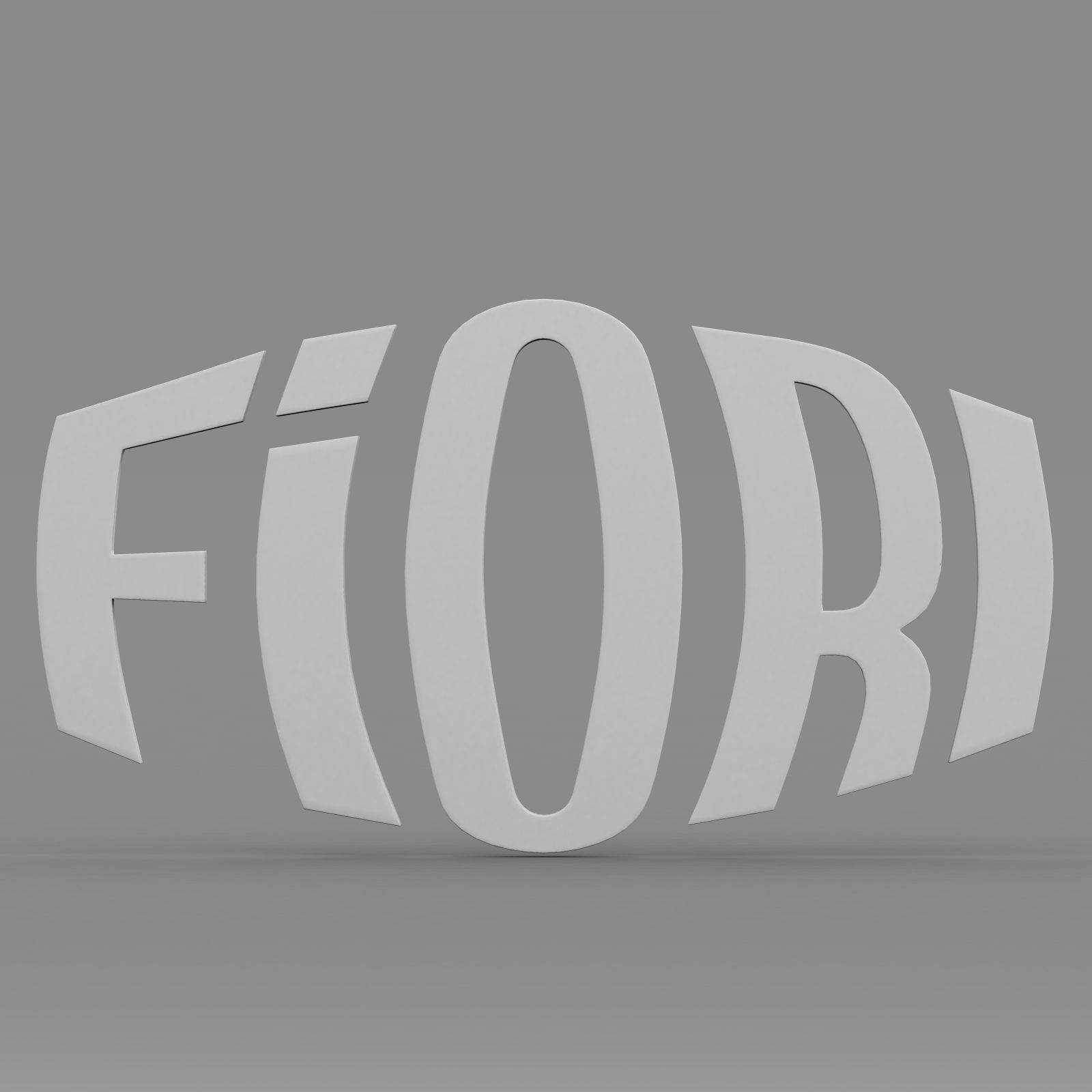 fiori logo 3D model_6