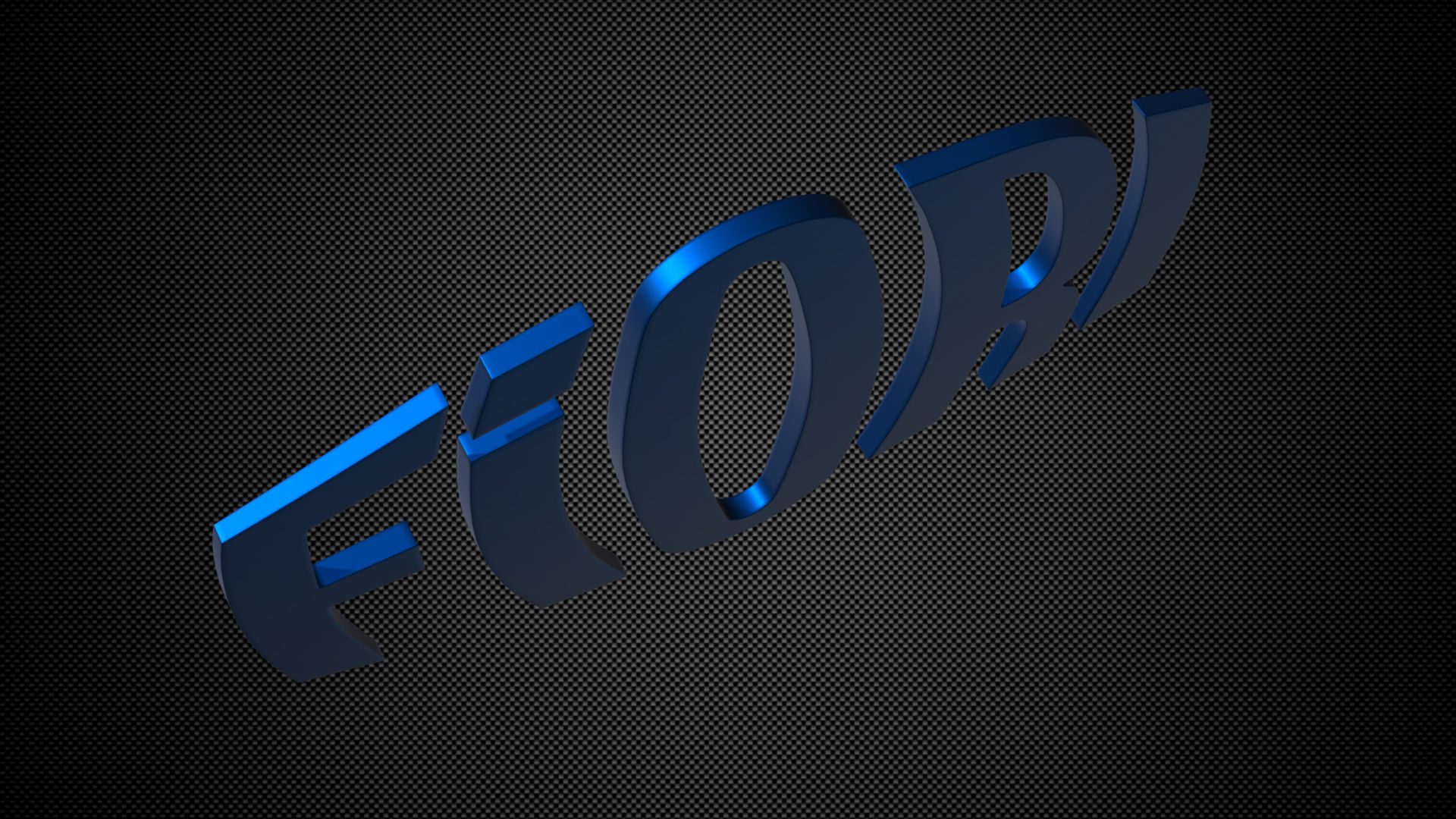 fiori logo 3D model_3