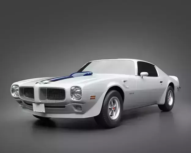 1972 Pontiac Firebird TransAm 3D model