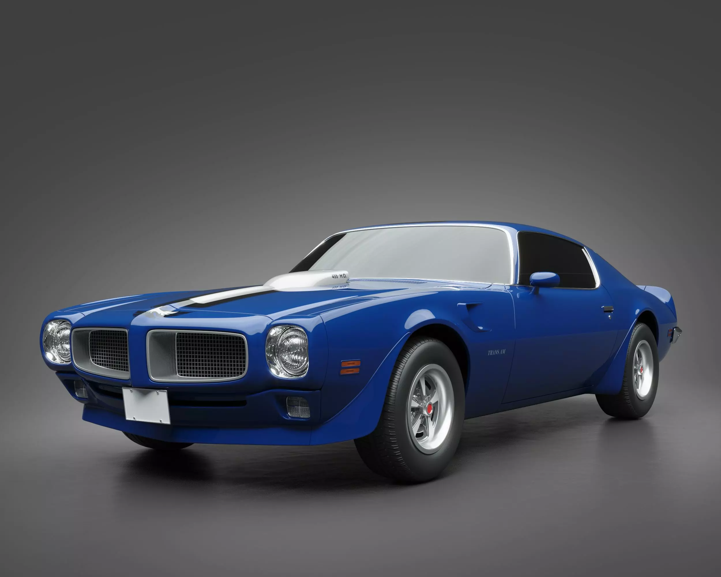 1971 Pontiac Firebird TransAm 3D model_0