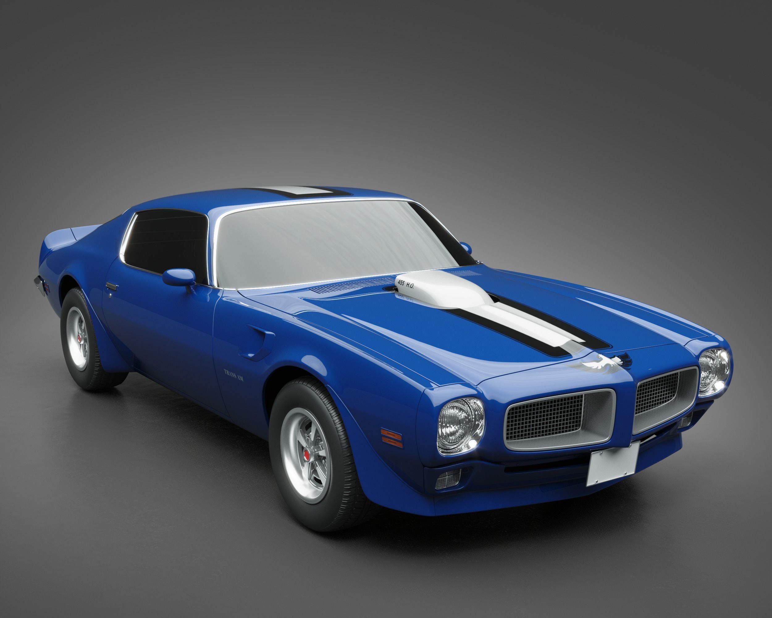1971 Pontiac Firebird TransAm 3D model_5