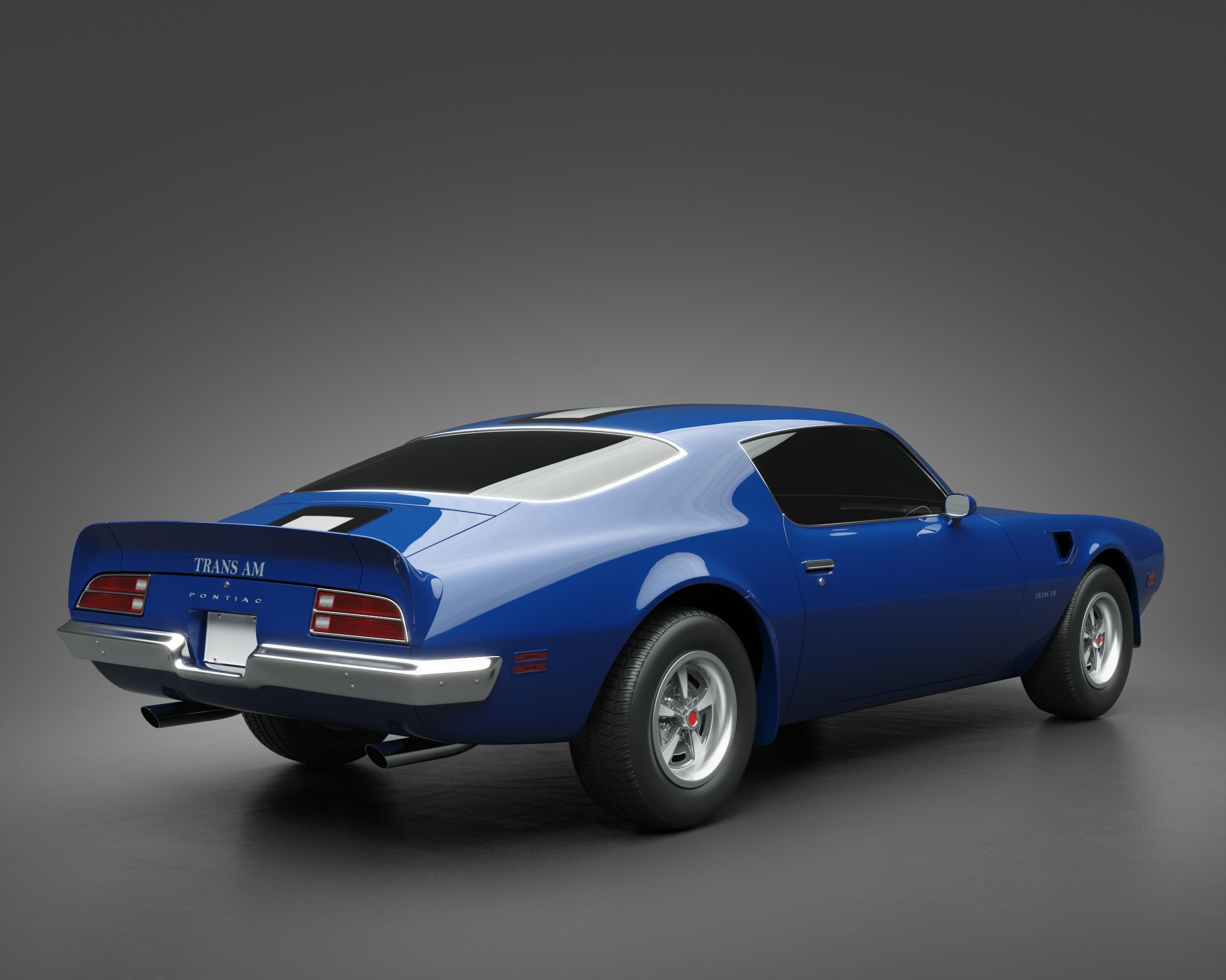 1971 Pontiac Firebird TransAm 3D model_1
