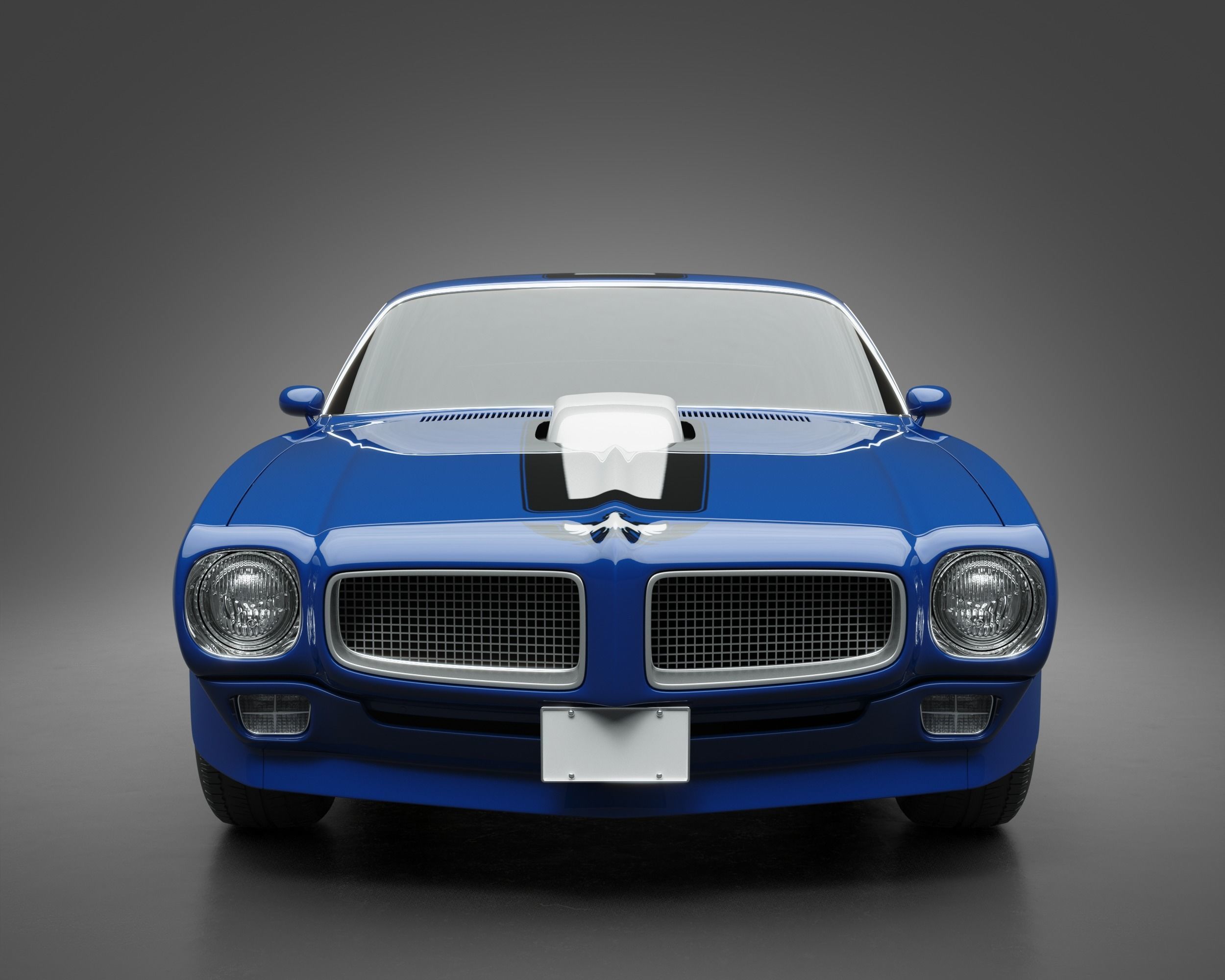 1971 Pontiac Firebird TransAm 3D model_2
