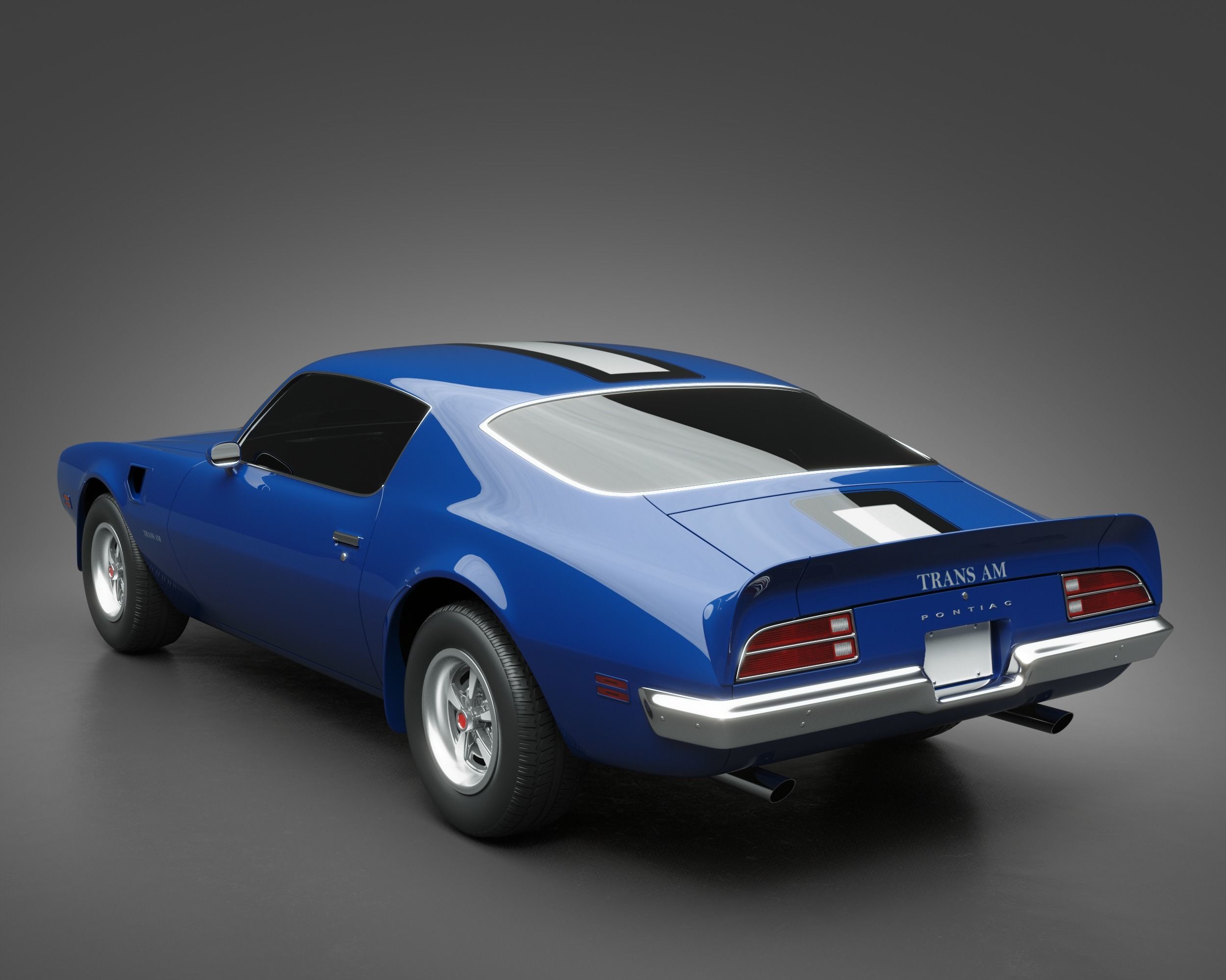 1971 Pontiac Firebird TransAm 3D model_6