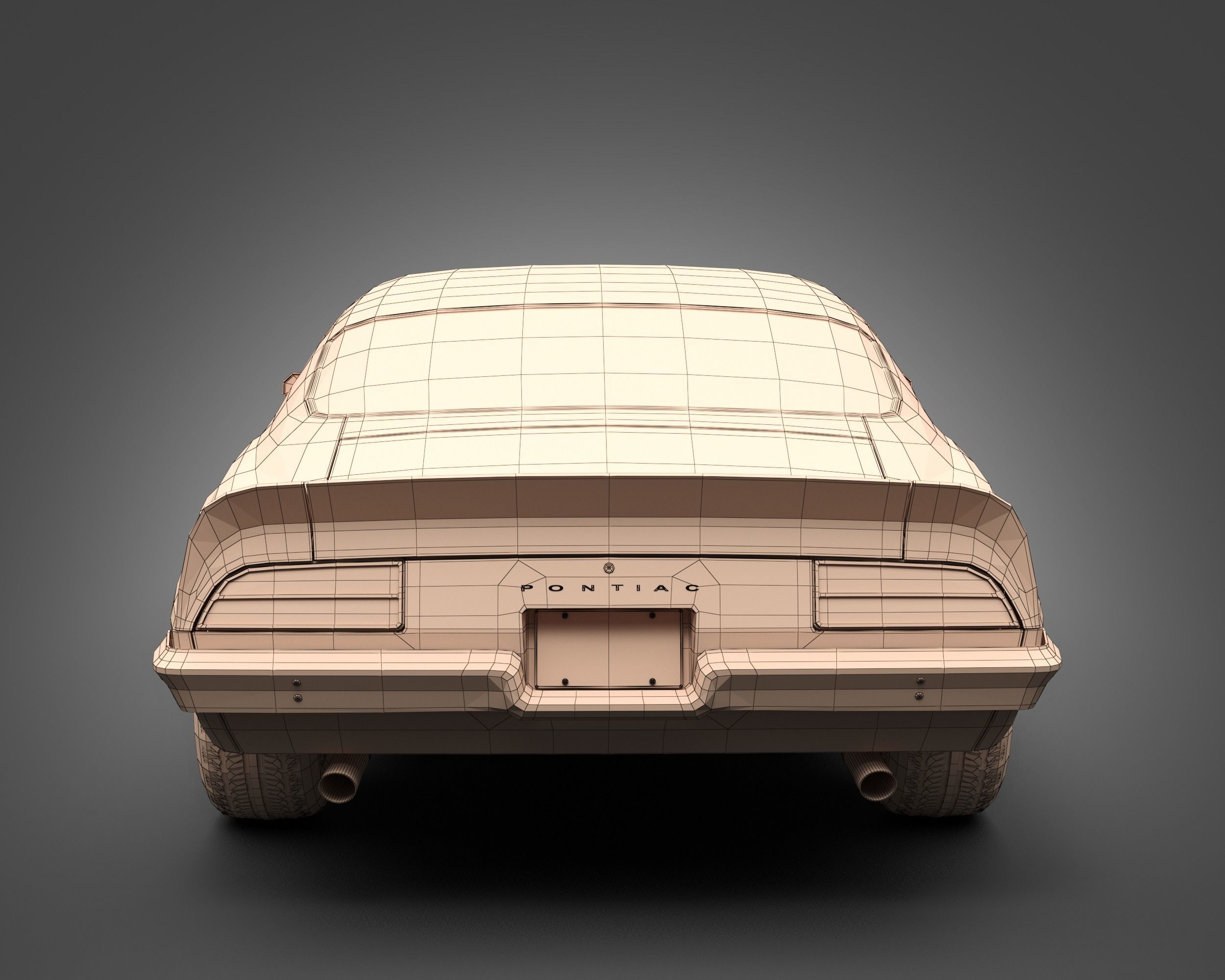 1971 Pontiac Firebird TransAm 3D model_10
