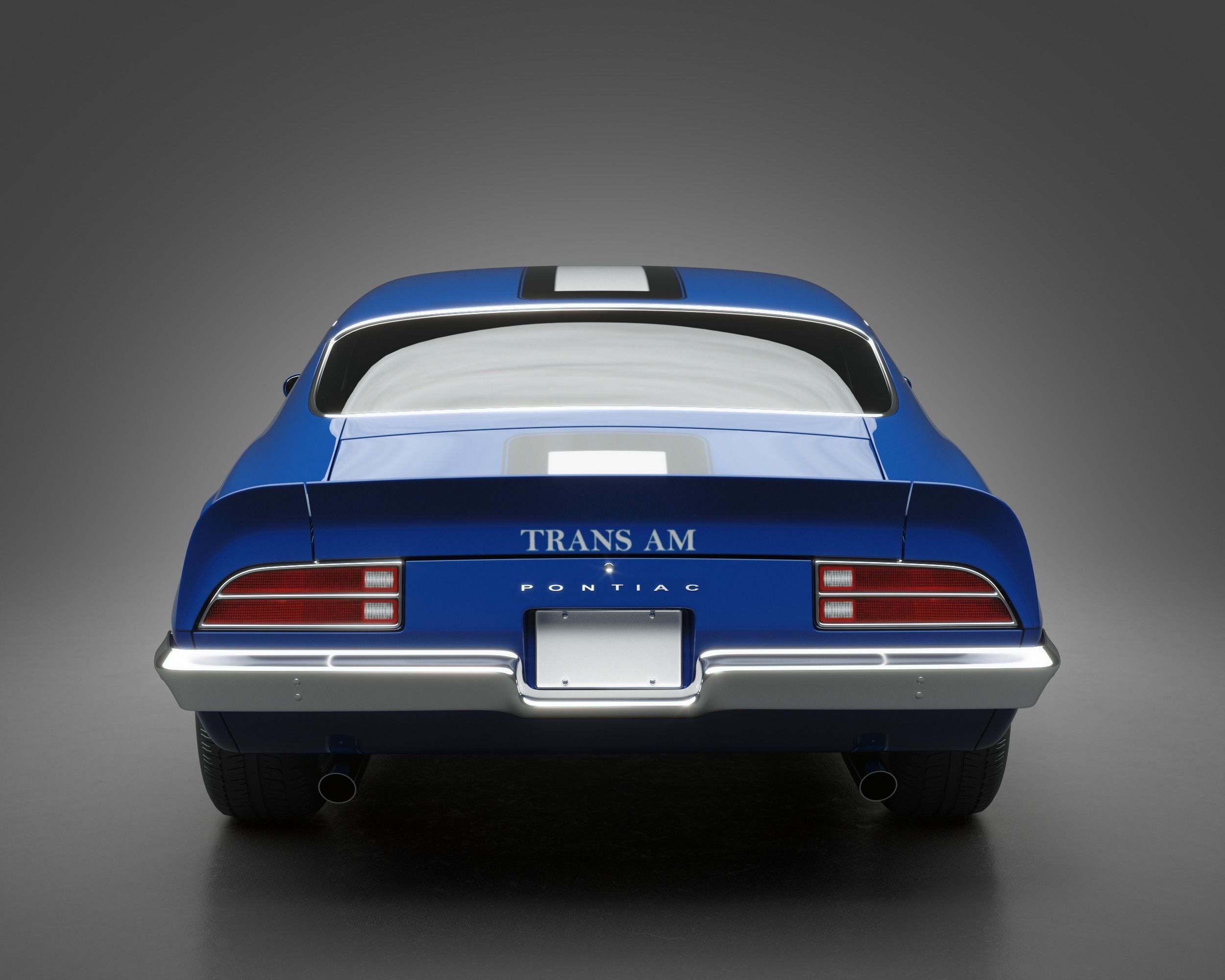 1971 Pontiac Firebird TransAm 3D model_3