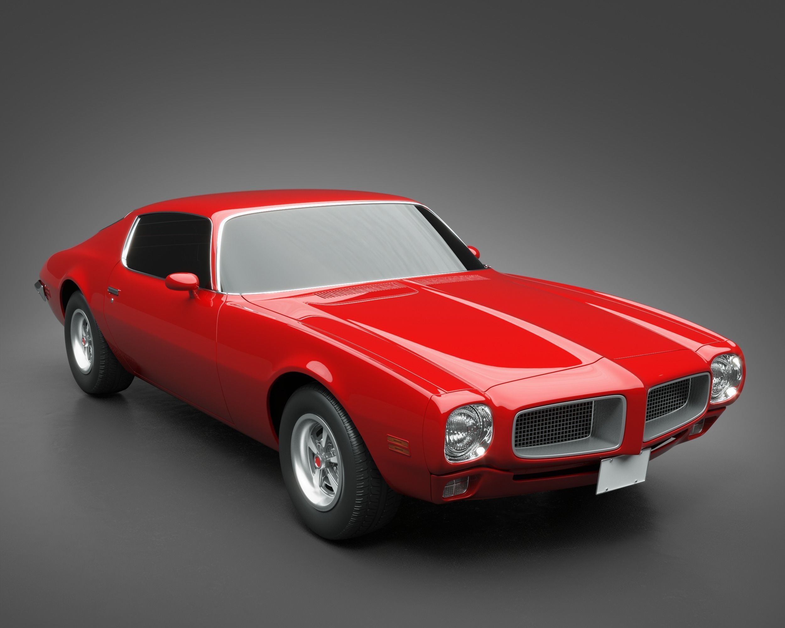 1970 Pontiac Firebird 3D model_5