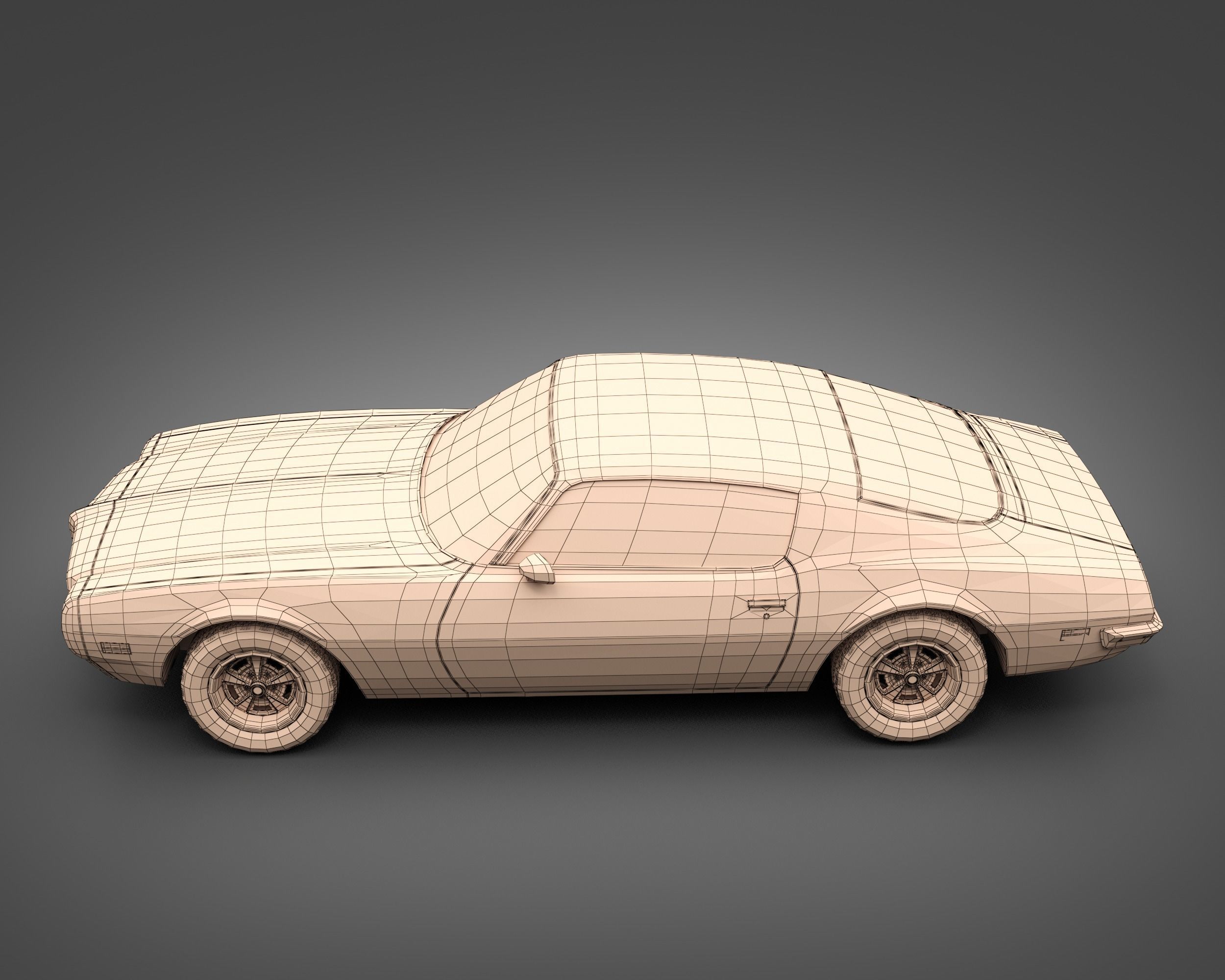 1970 Pontiac Firebird 3D model_11