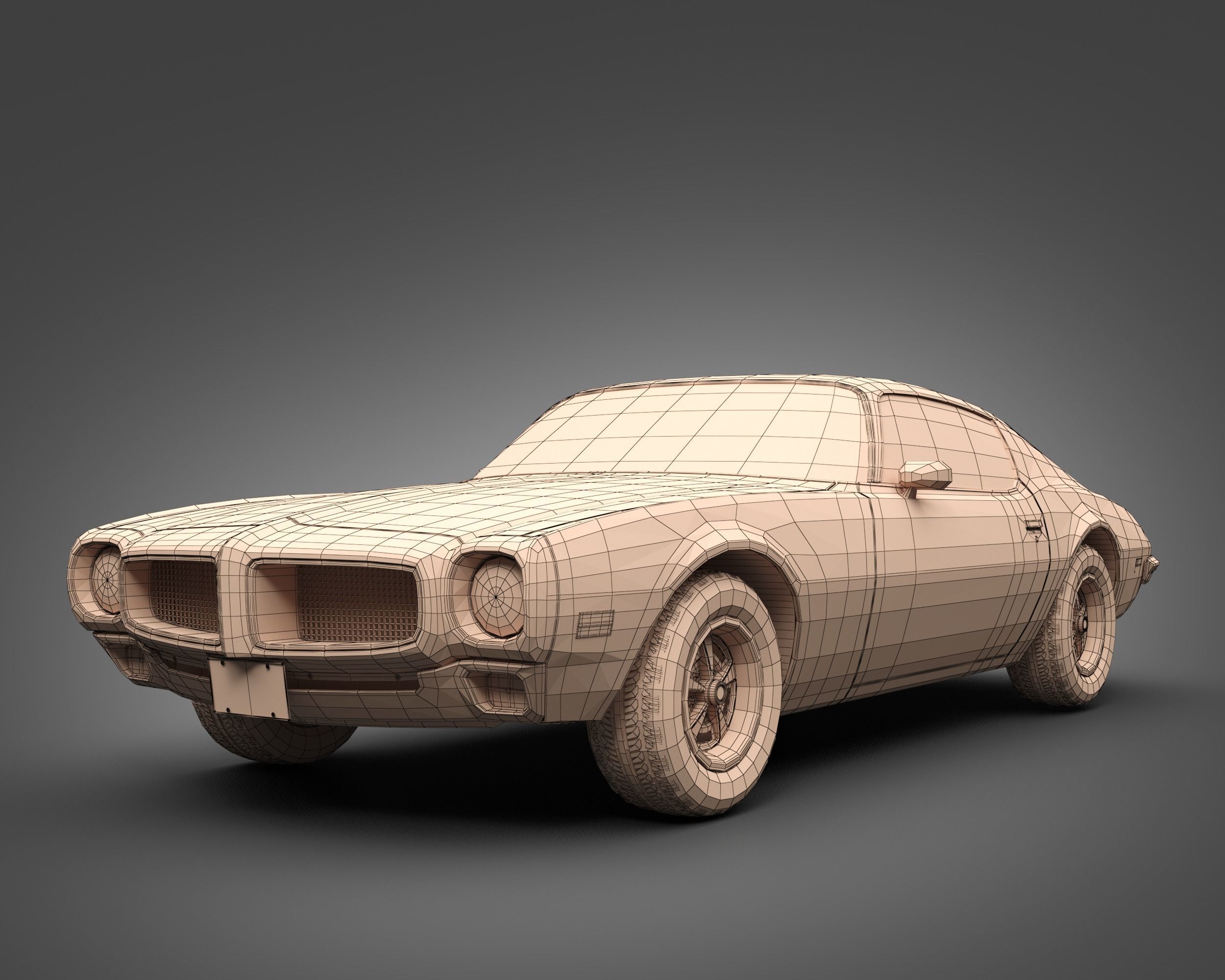 1970 Pontiac Firebird 3D model_7