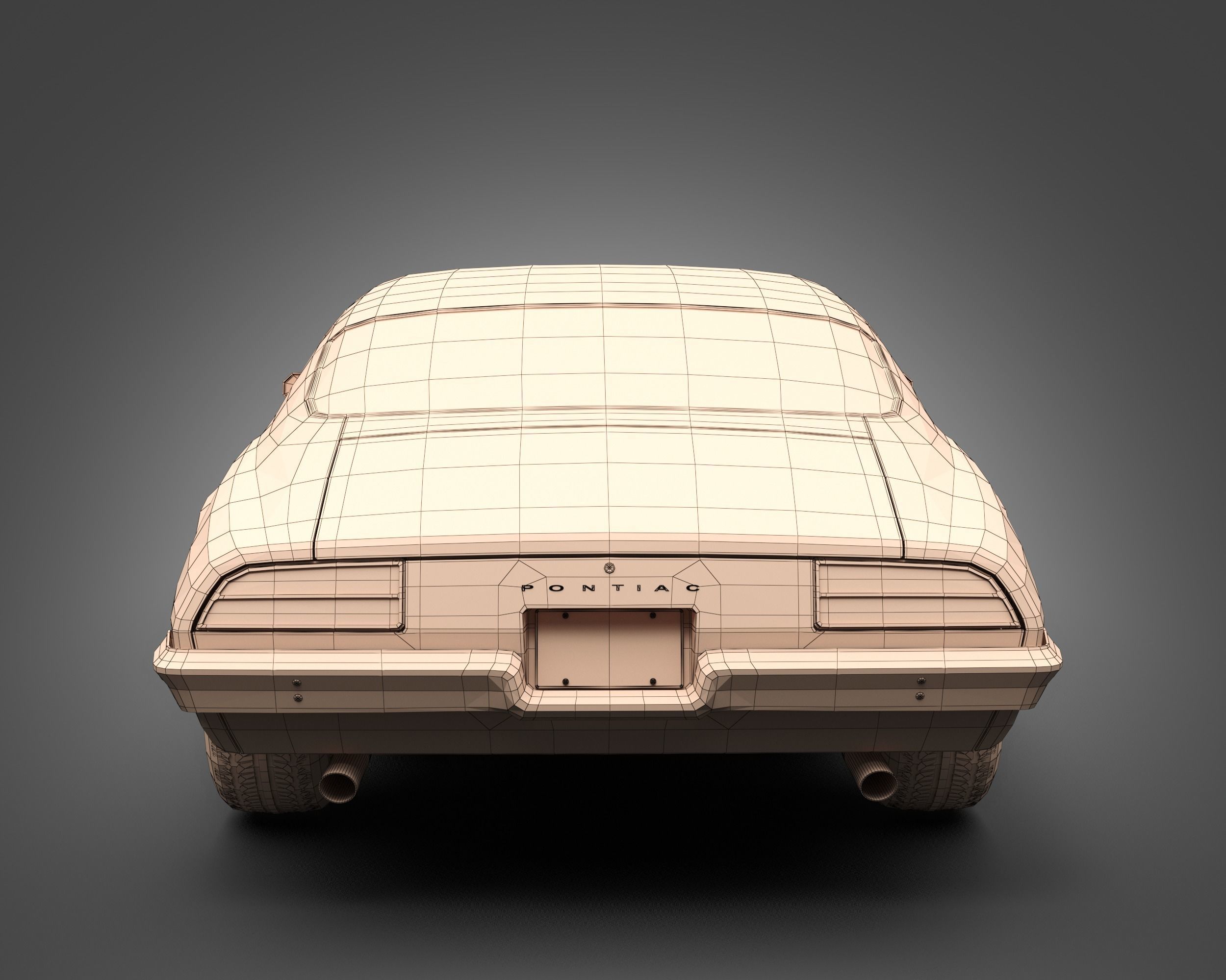 1970 Pontiac Firebird 3D model_10