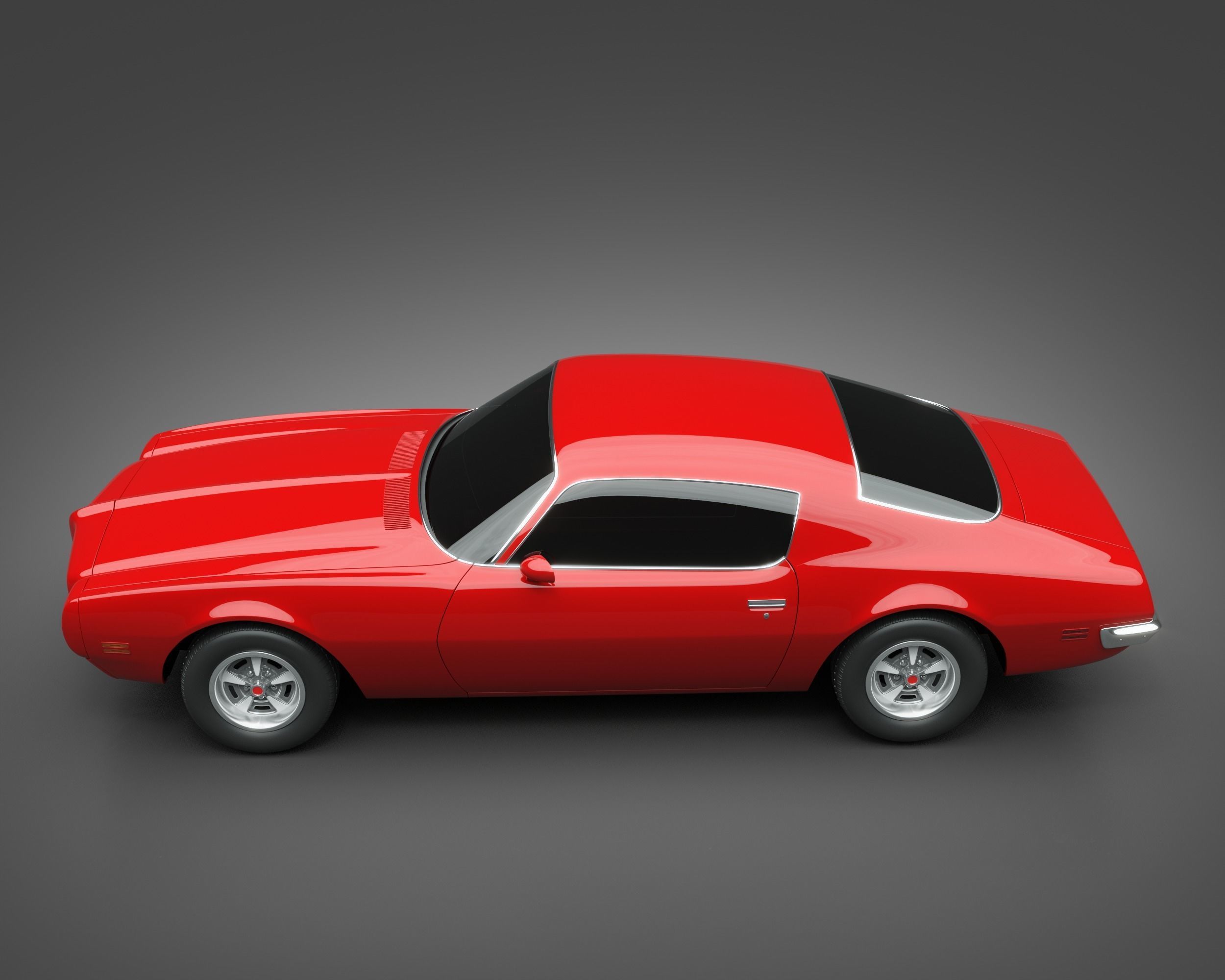 1970 Pontiac Firebird 3D model_4