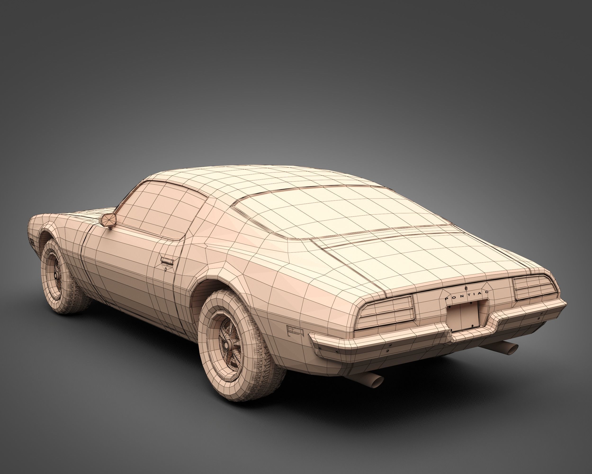 1970 Pontiac Firebird 3D model_13