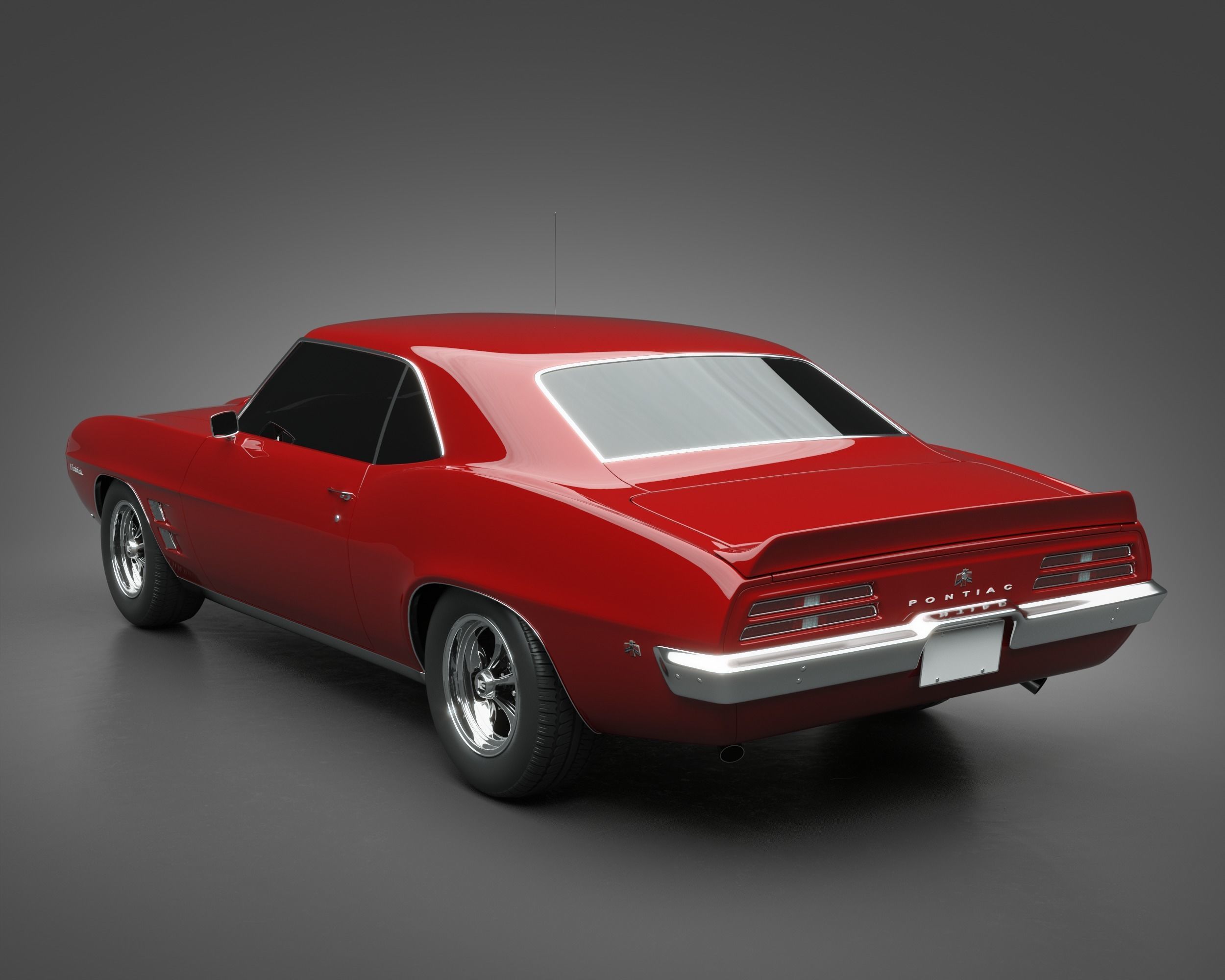 1969 Pontiac Firebird 400 3D model_6