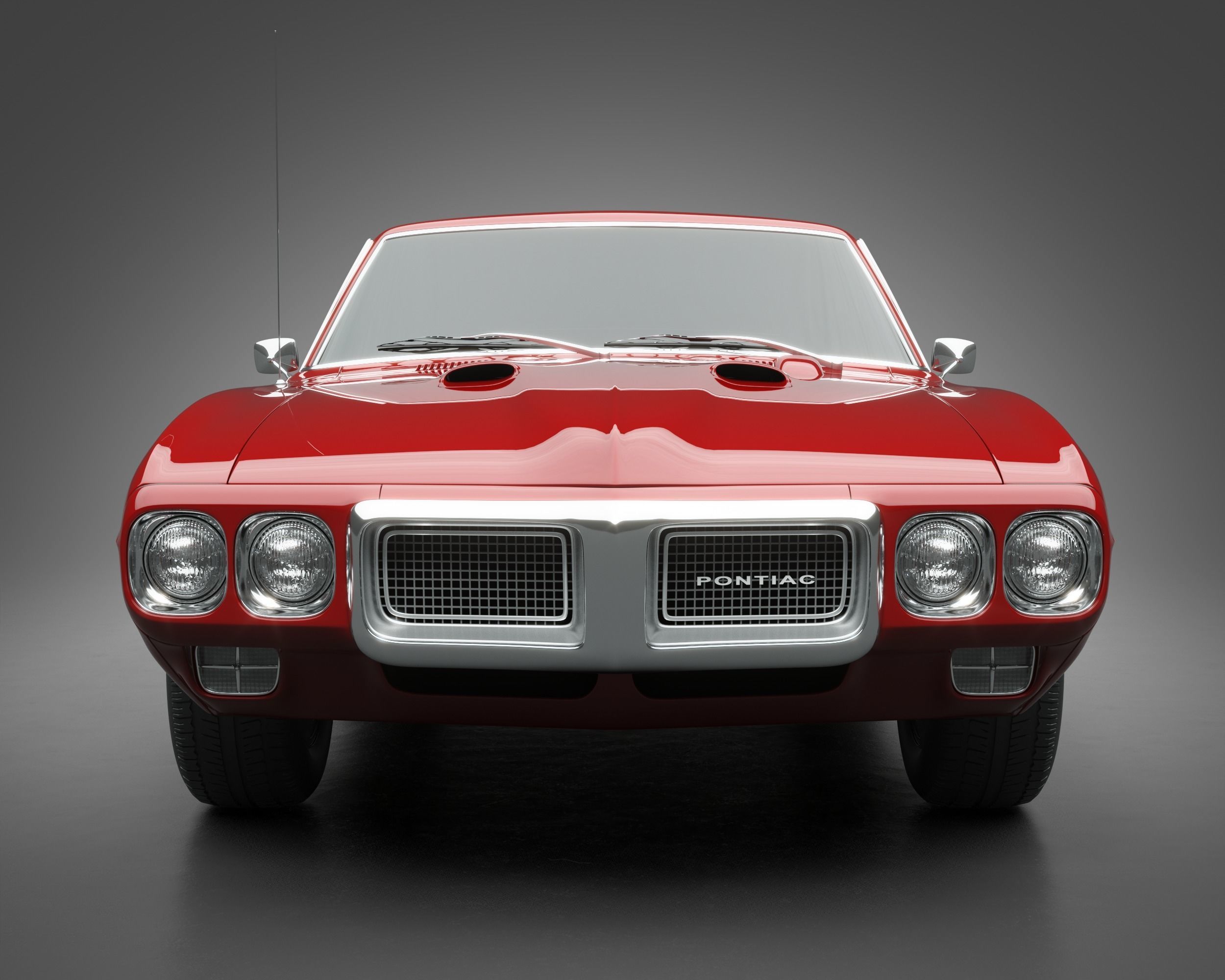 1969 Pontiac Firebird 400 3D model_2