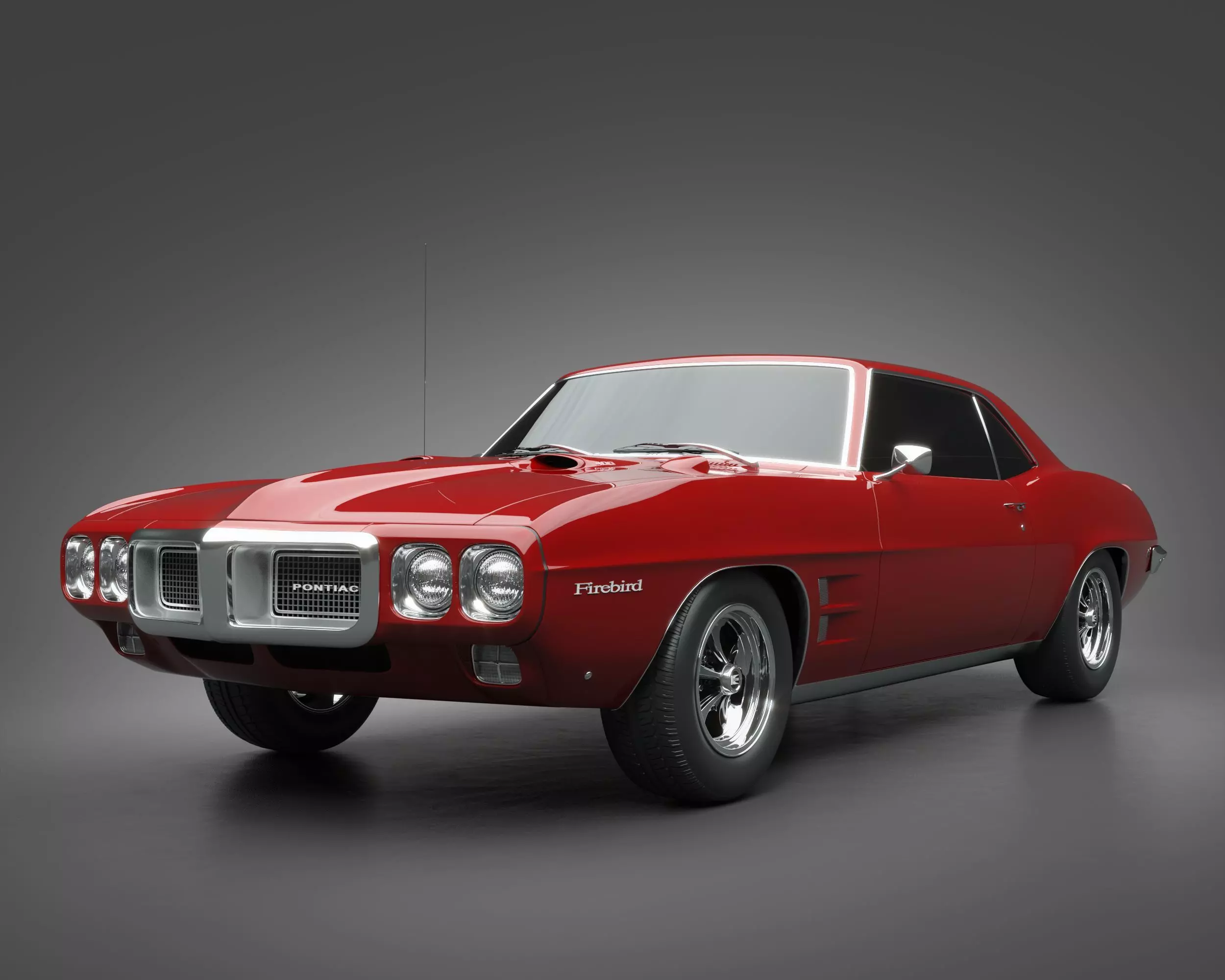 1969 Pontiac Firebird 400 3D model_0