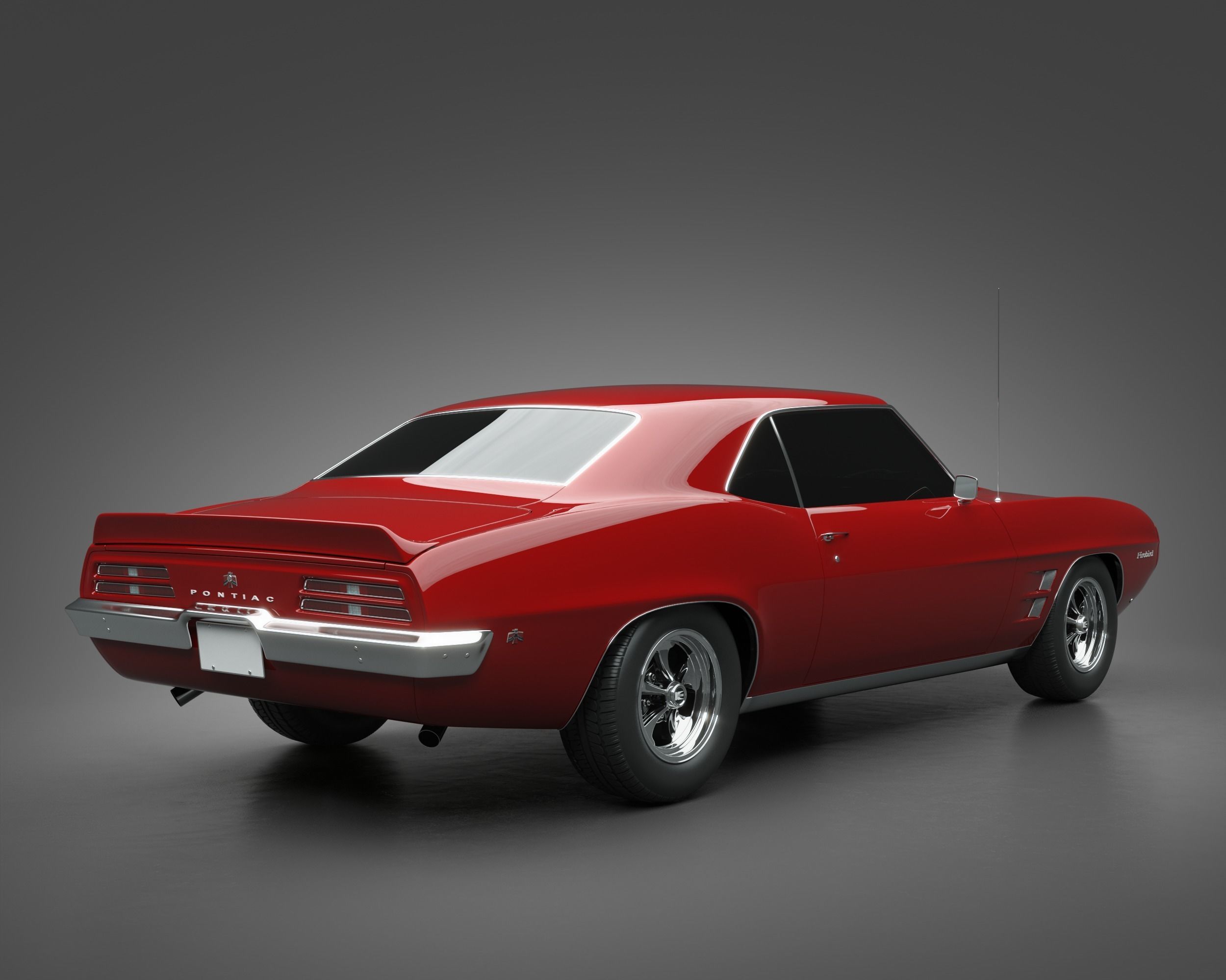 1969 Pontiac Firebird 400 3D model_1