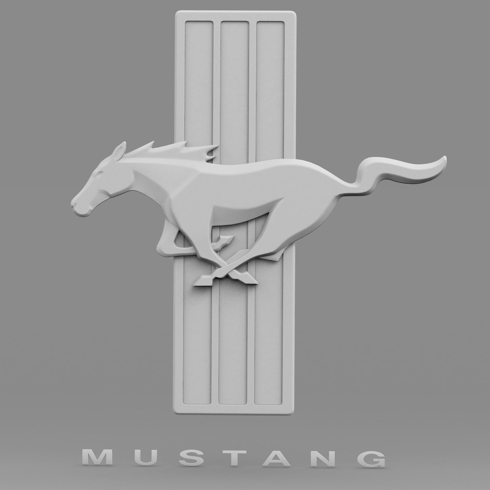horse logo 3D model_6