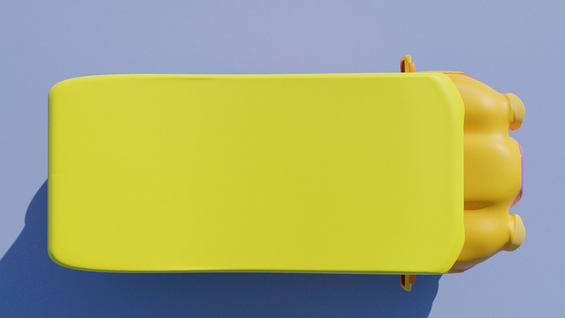 Cartoon  Bus 2 Low-poly 3D model_7