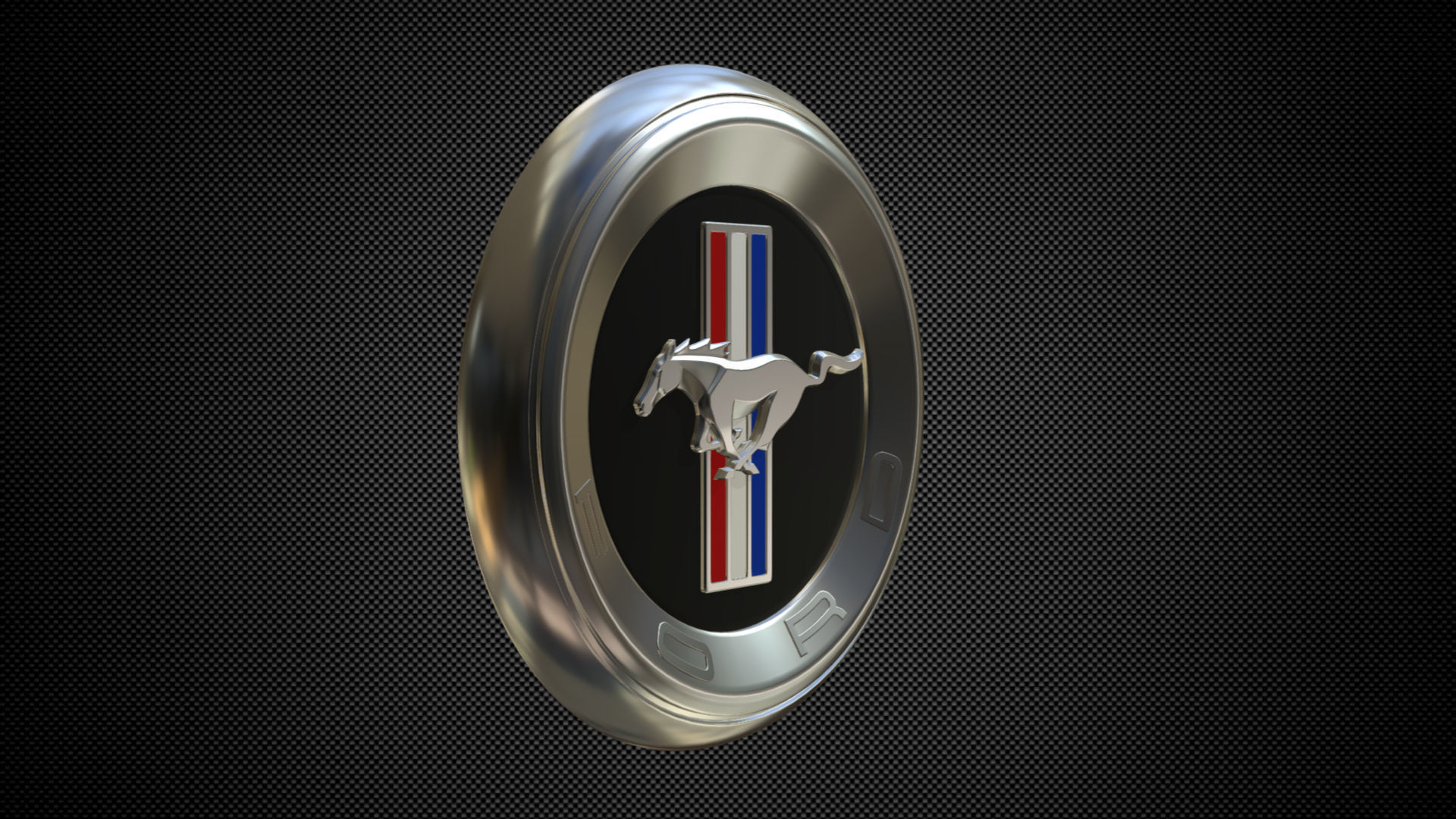 horse logo 3D model_1