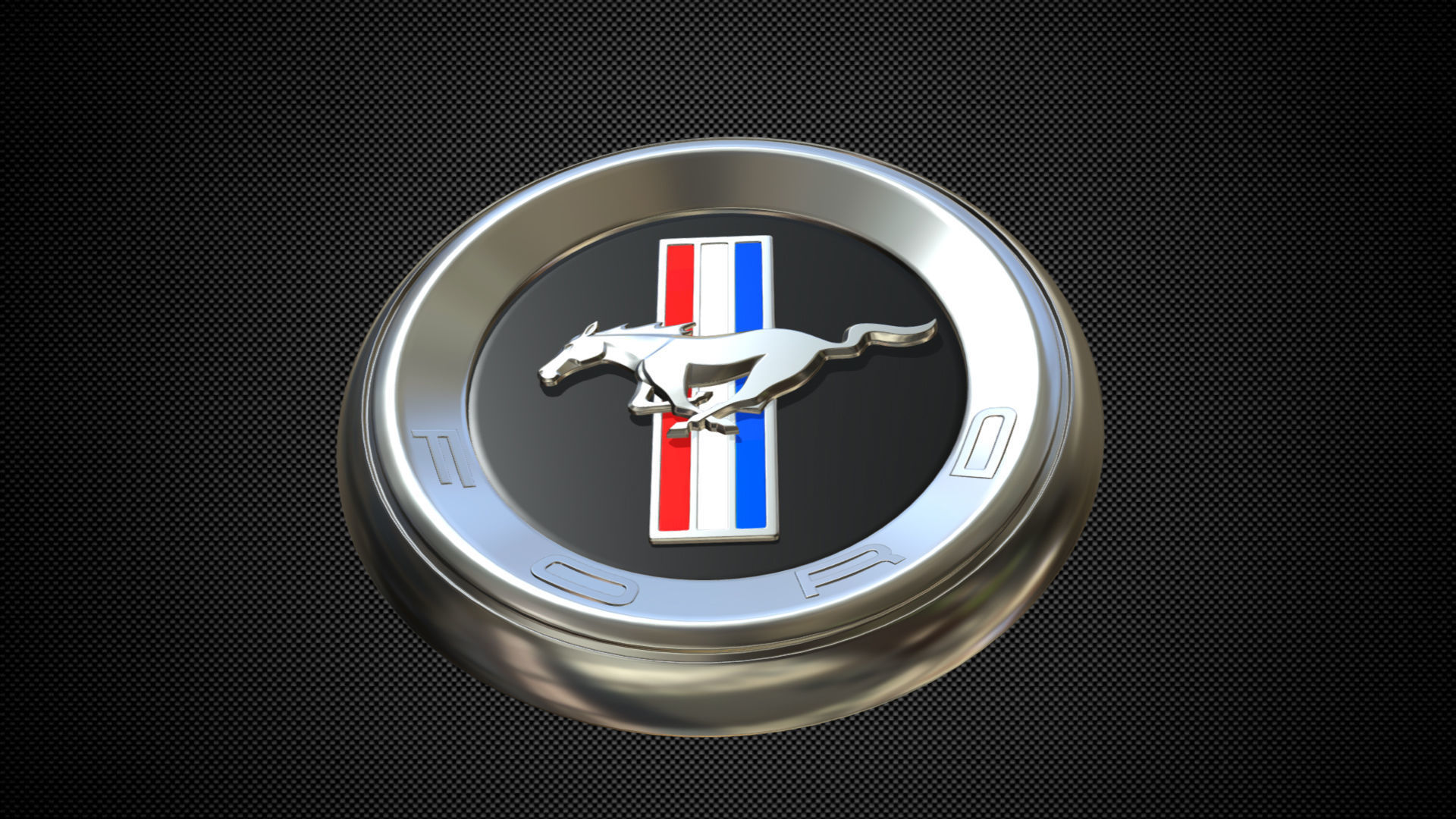 horse logo 3D model_5