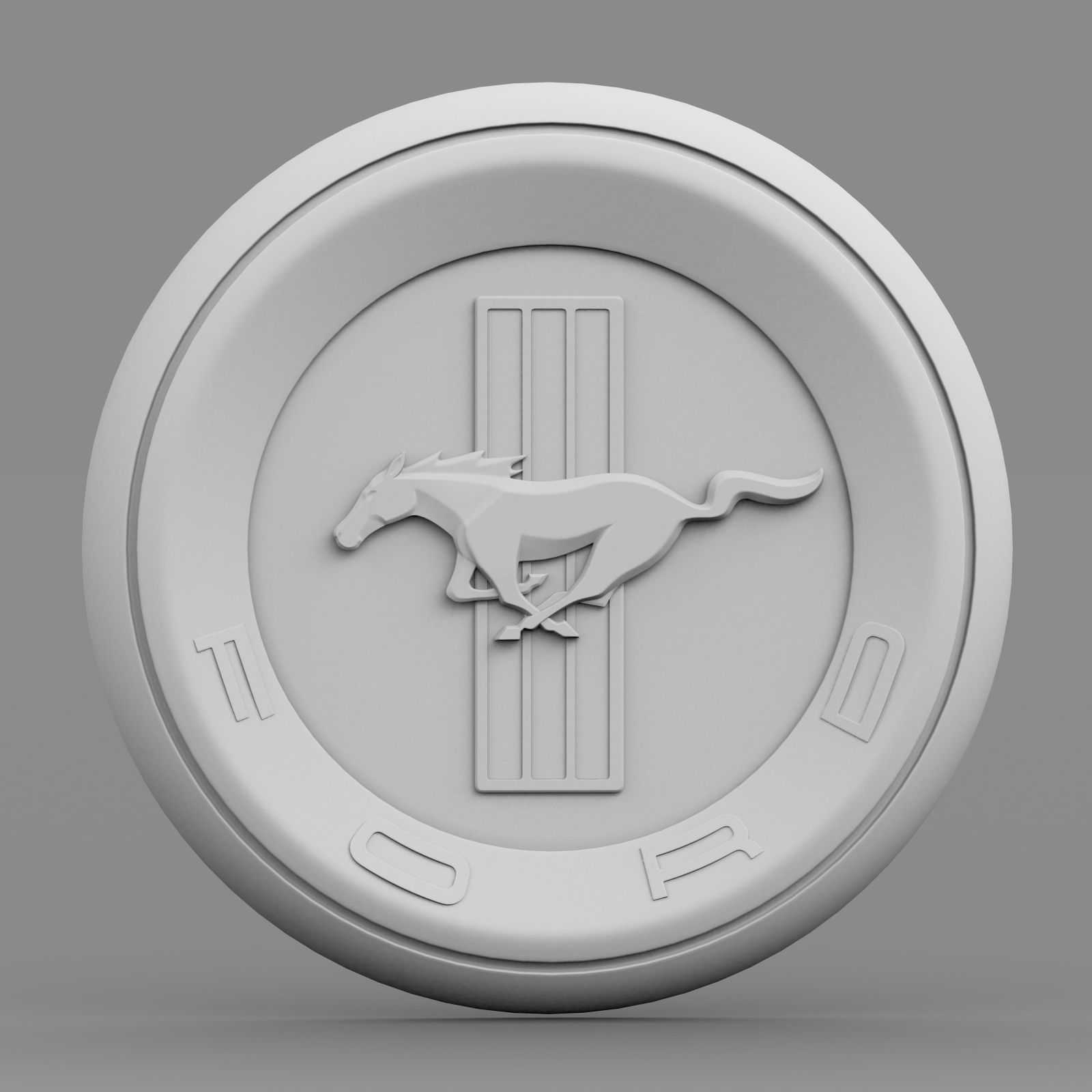 horse logo 3D model_6