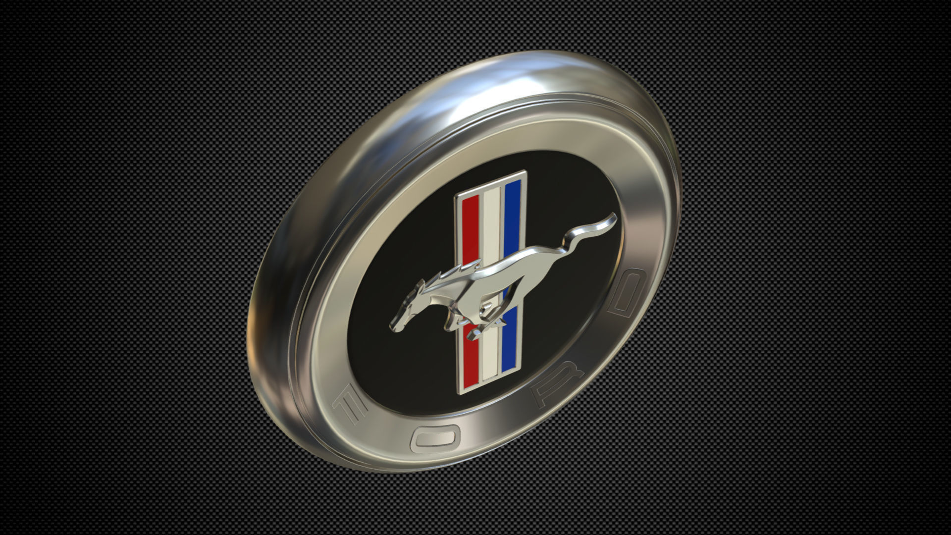 horse logo 3D model_4