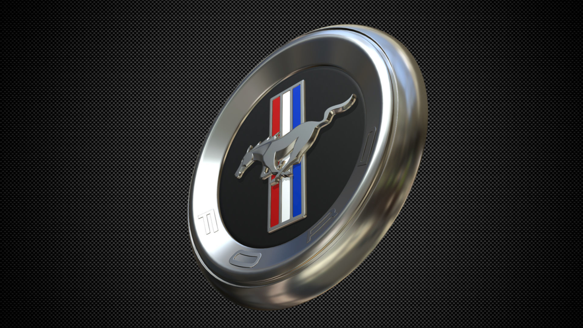 horse logo 3D model_3