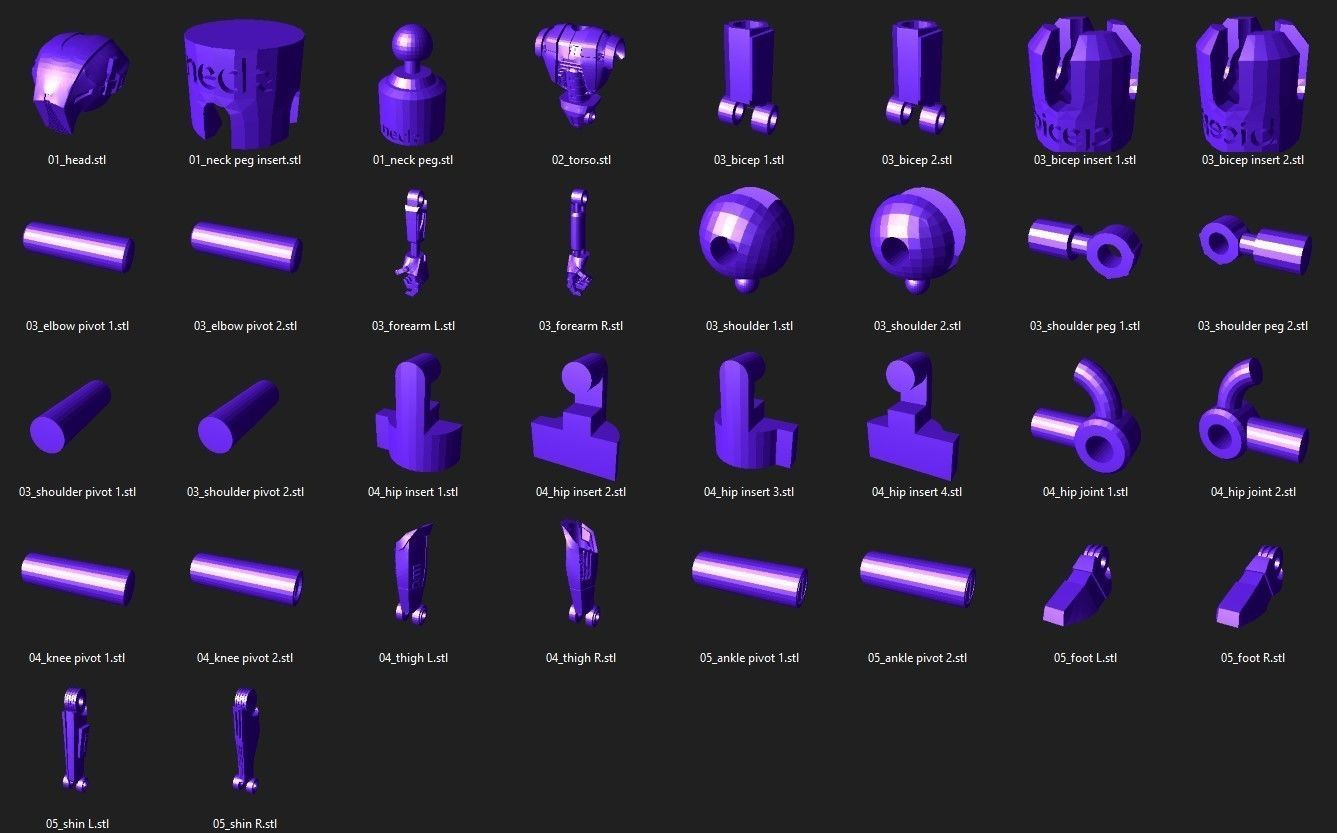 HK 47 Articulation One12 scale 3d print ready model 3D print model_6