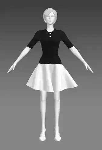 Woman Clothing A-Pose 479