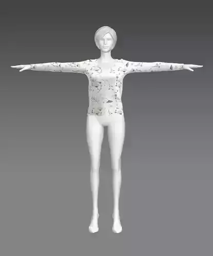 Woman Clothing T-Pose 484