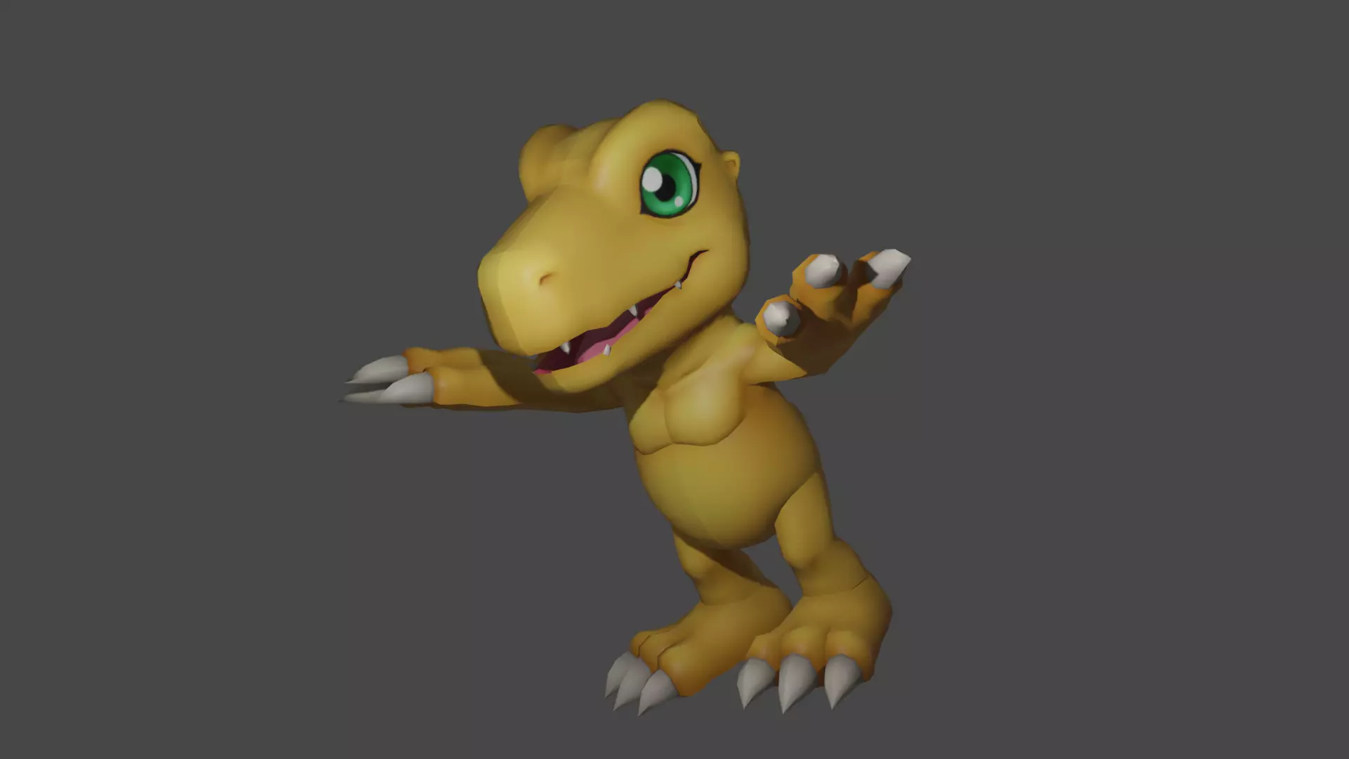 Digimon Agumon 3D print model_0