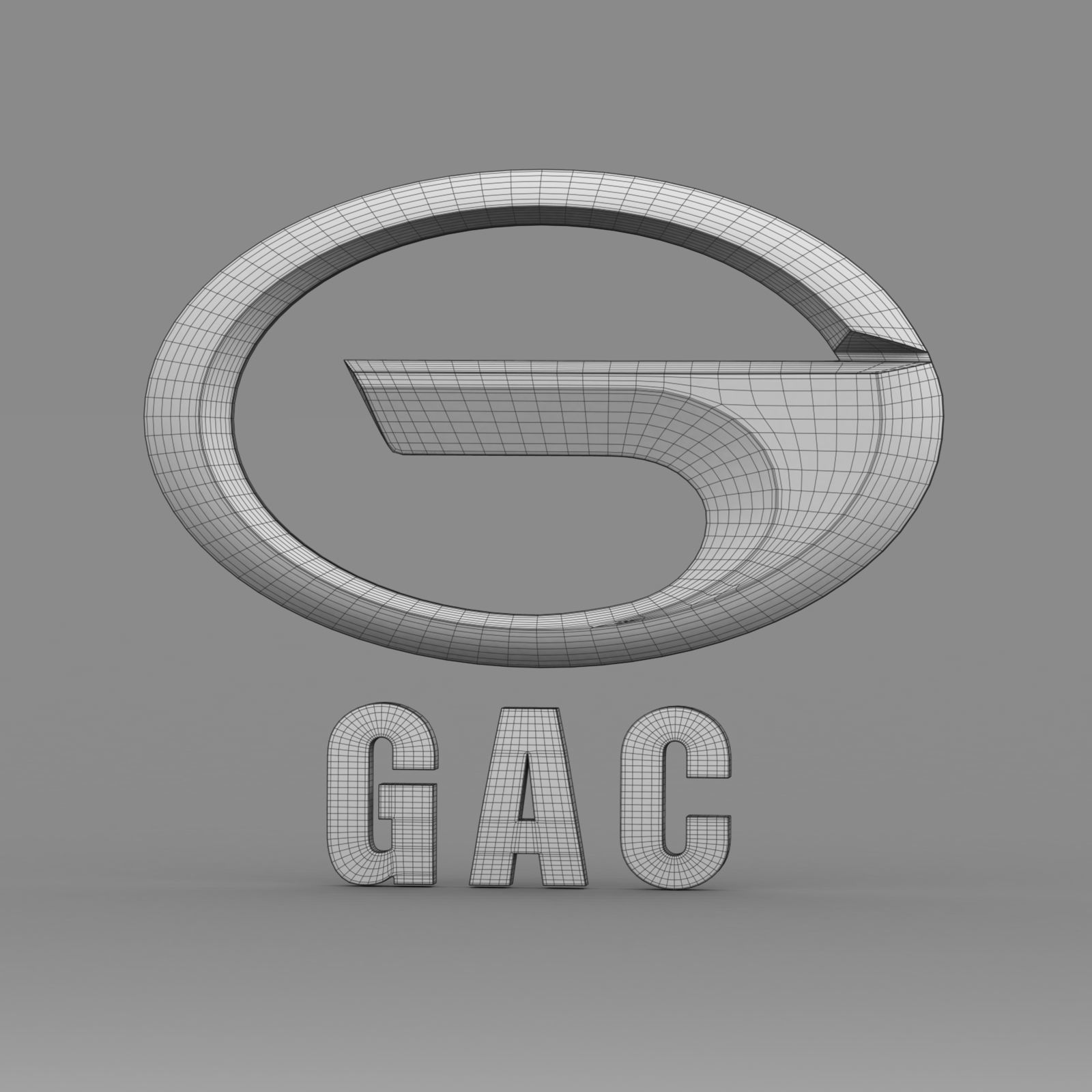gac logo 3D model_7